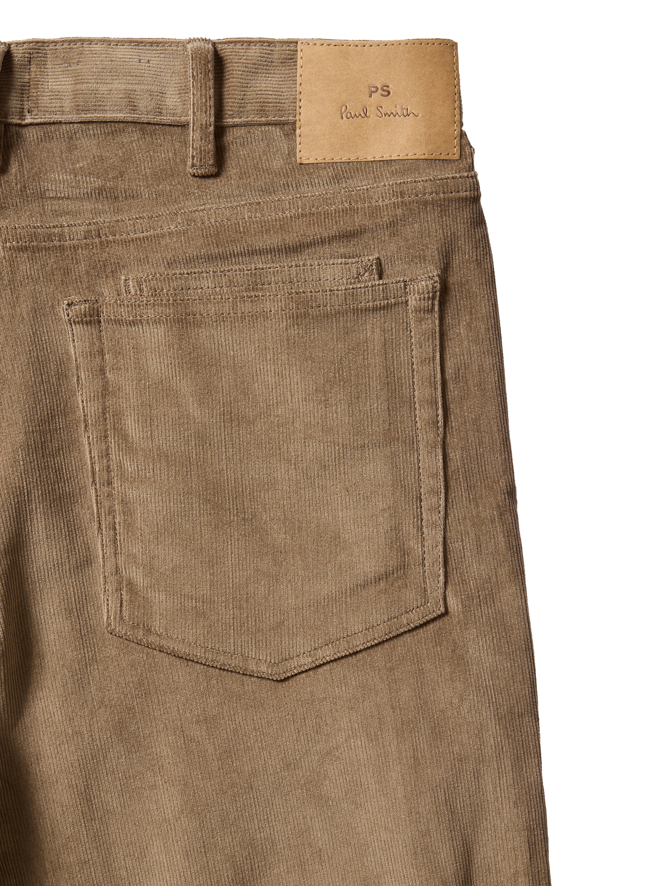 Relaxed Tapered-Fit Light Brown Corduroy Trousers thumbnail 7