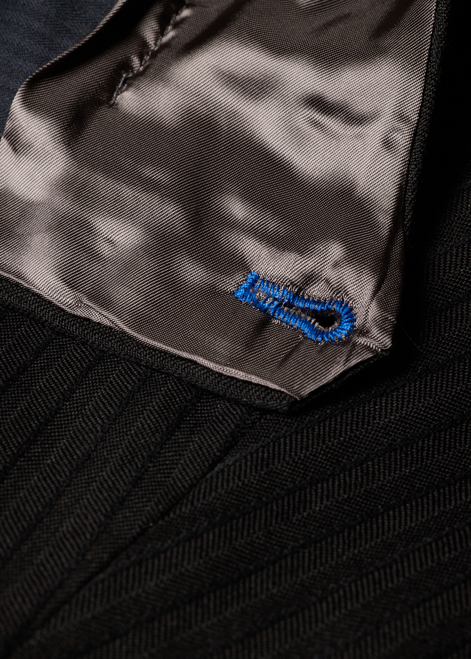 Black Linen and Wool-Blend Textured Twill Trousers thumbnail 6