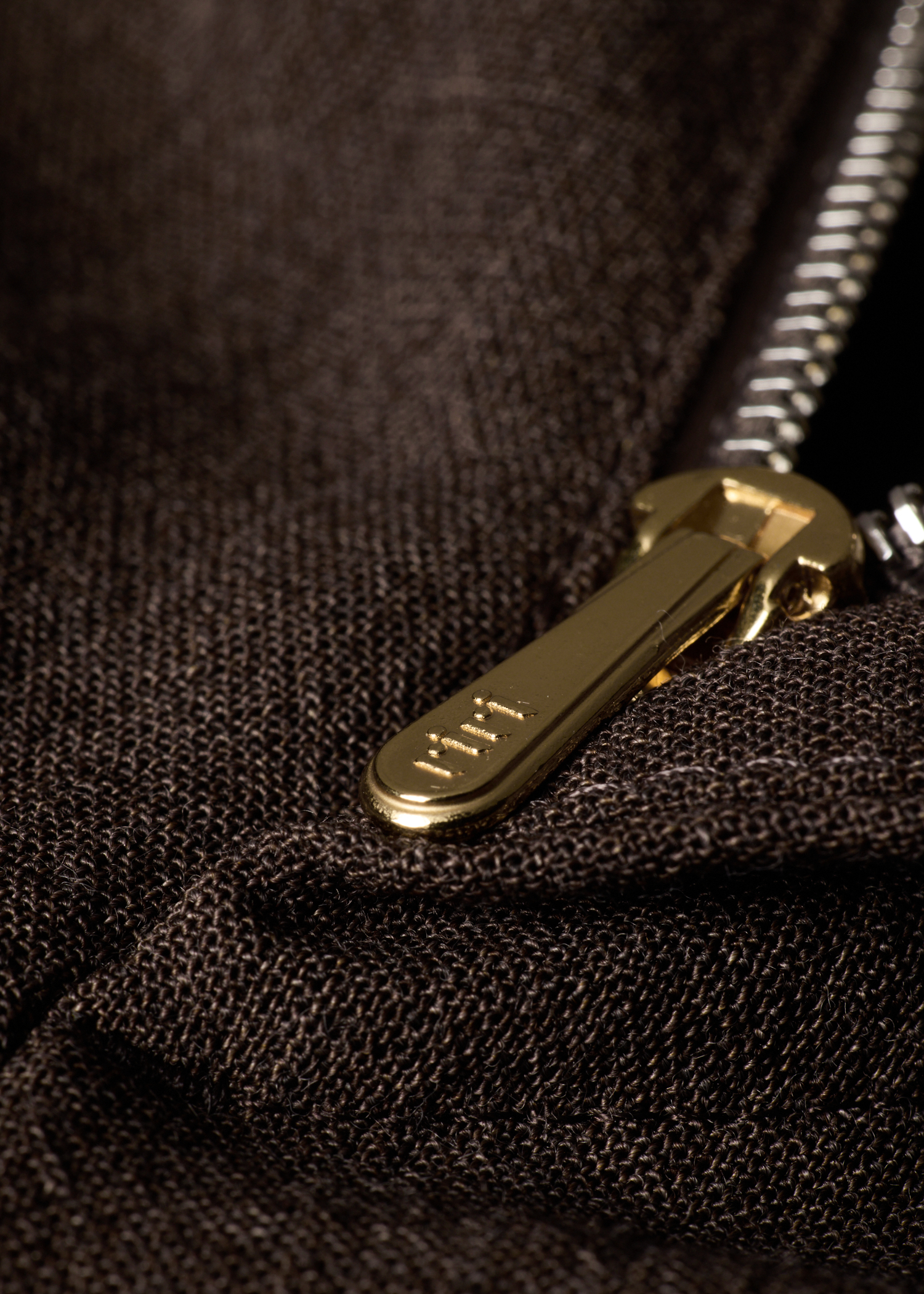 Brown Crepe Viscose-Wool Trousers thumbnail 5