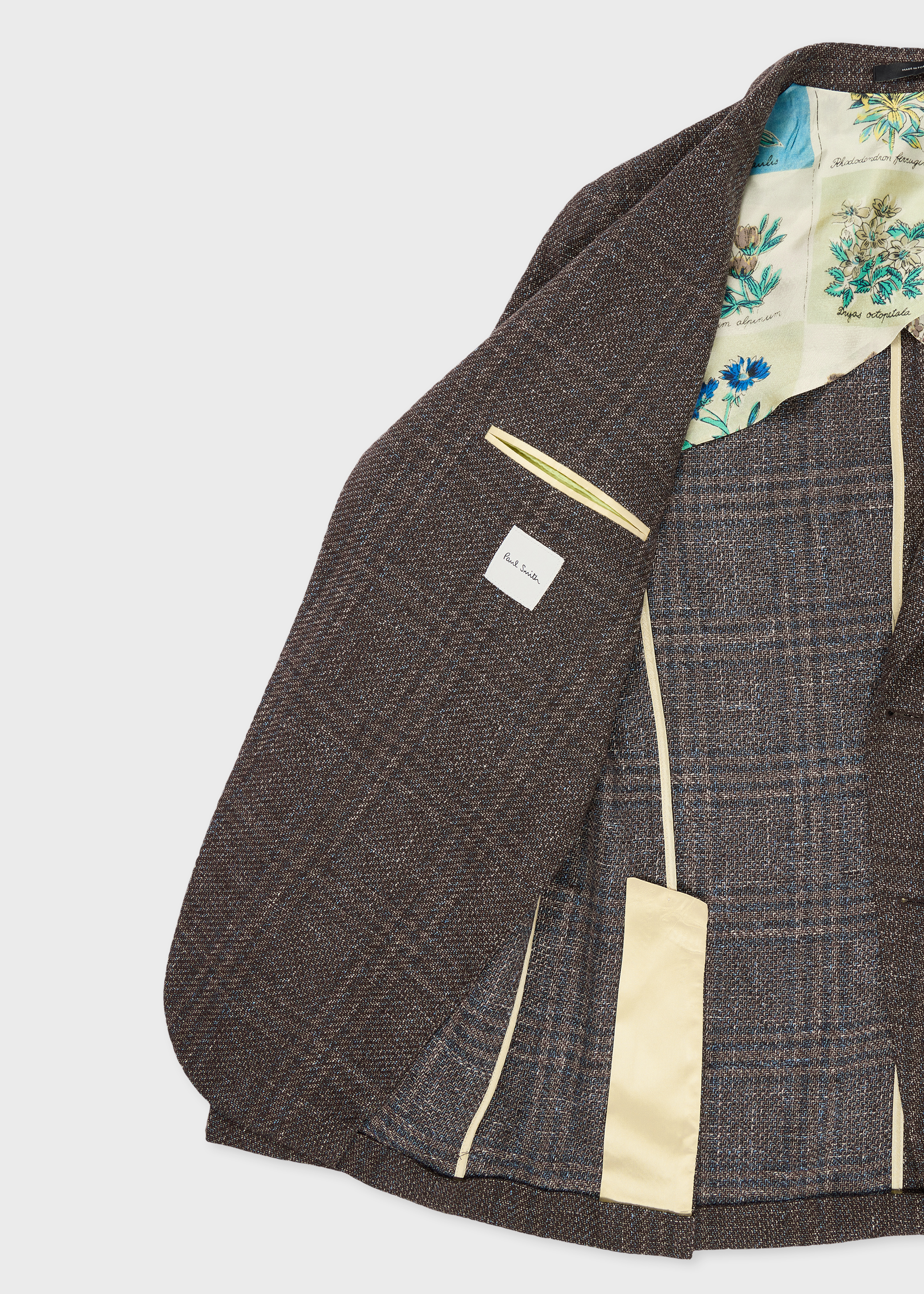 Brown Check Wool Patch-Pocket Buggy-Lined Blazer thumbnail 3