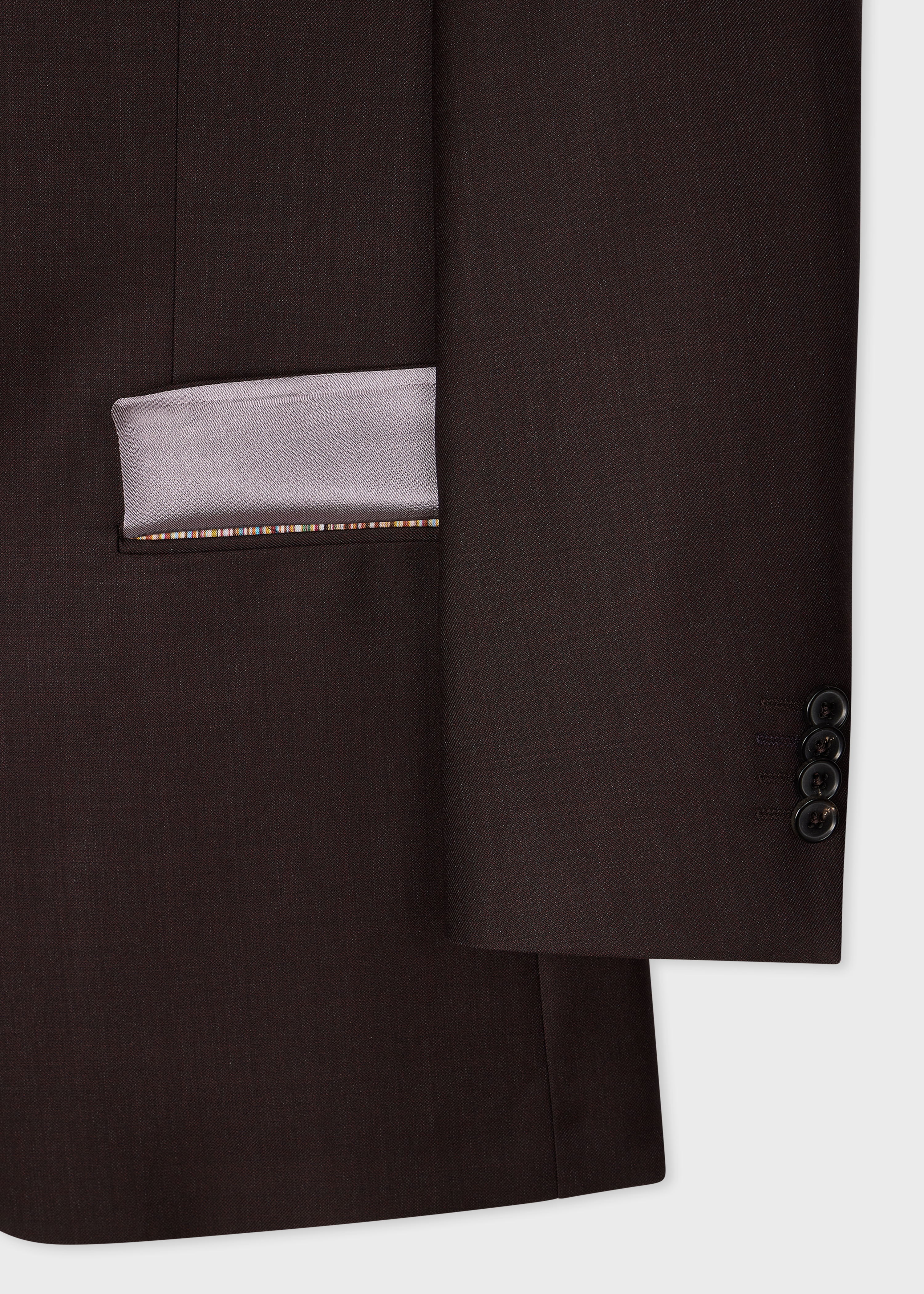 The Soho - Brown Sharkskin Wool Three-Piece Suit thumbnail 9