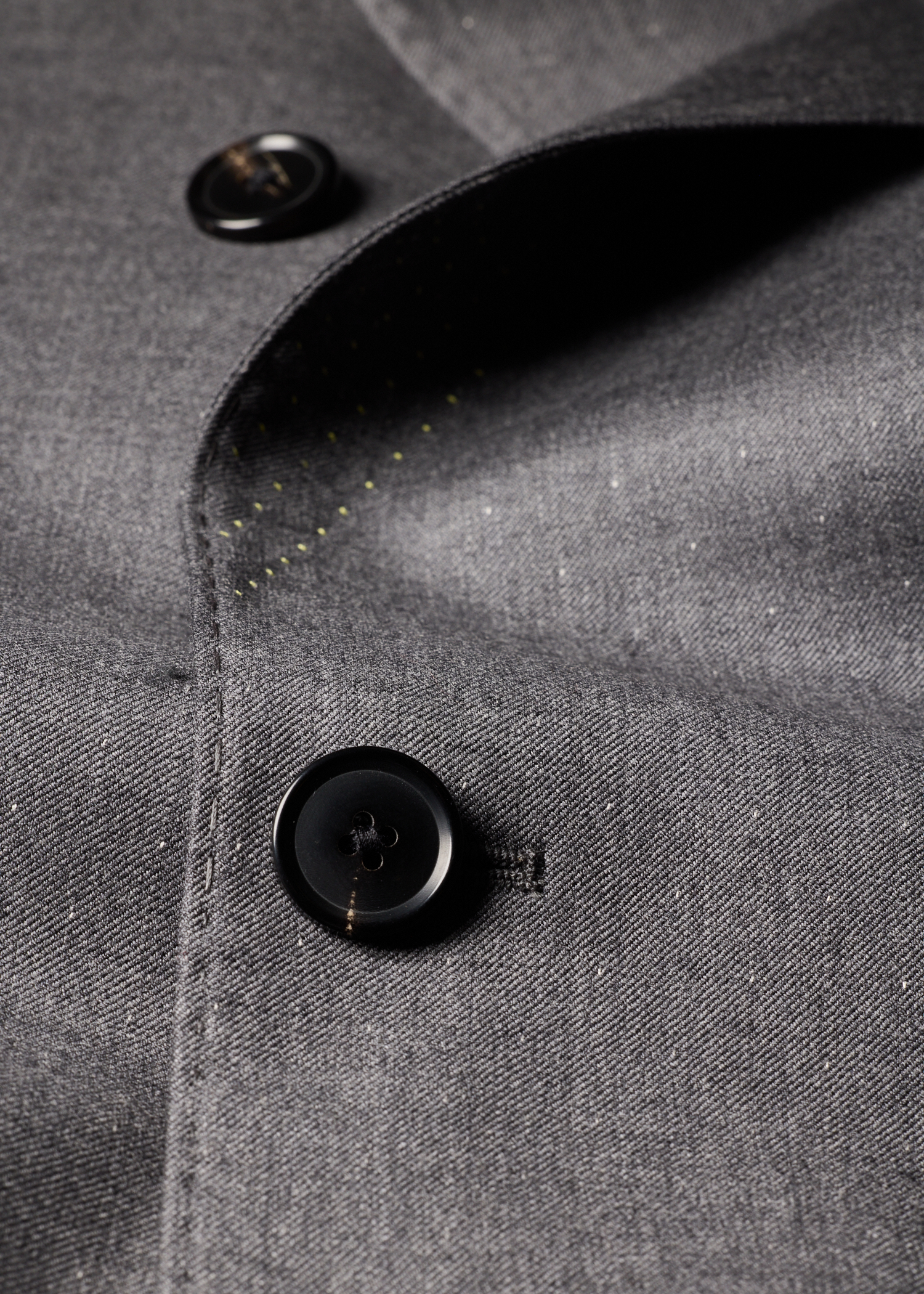 Oversized Grey Pin-Dot Wool Double-Breasted Blazer thumbnail 6