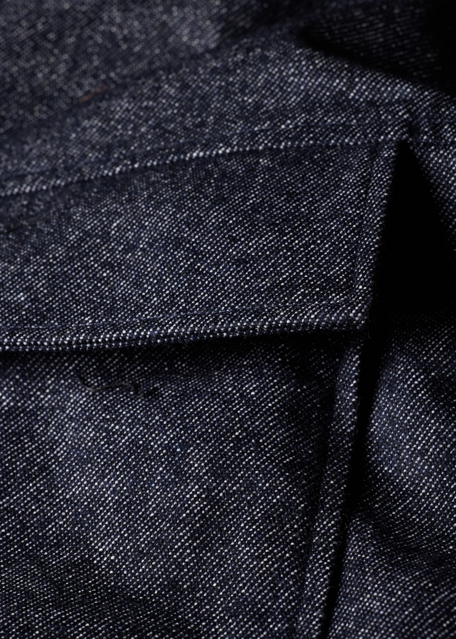 Indigo Cotton-Blend Flannel Zip Jacket thumbnail 9