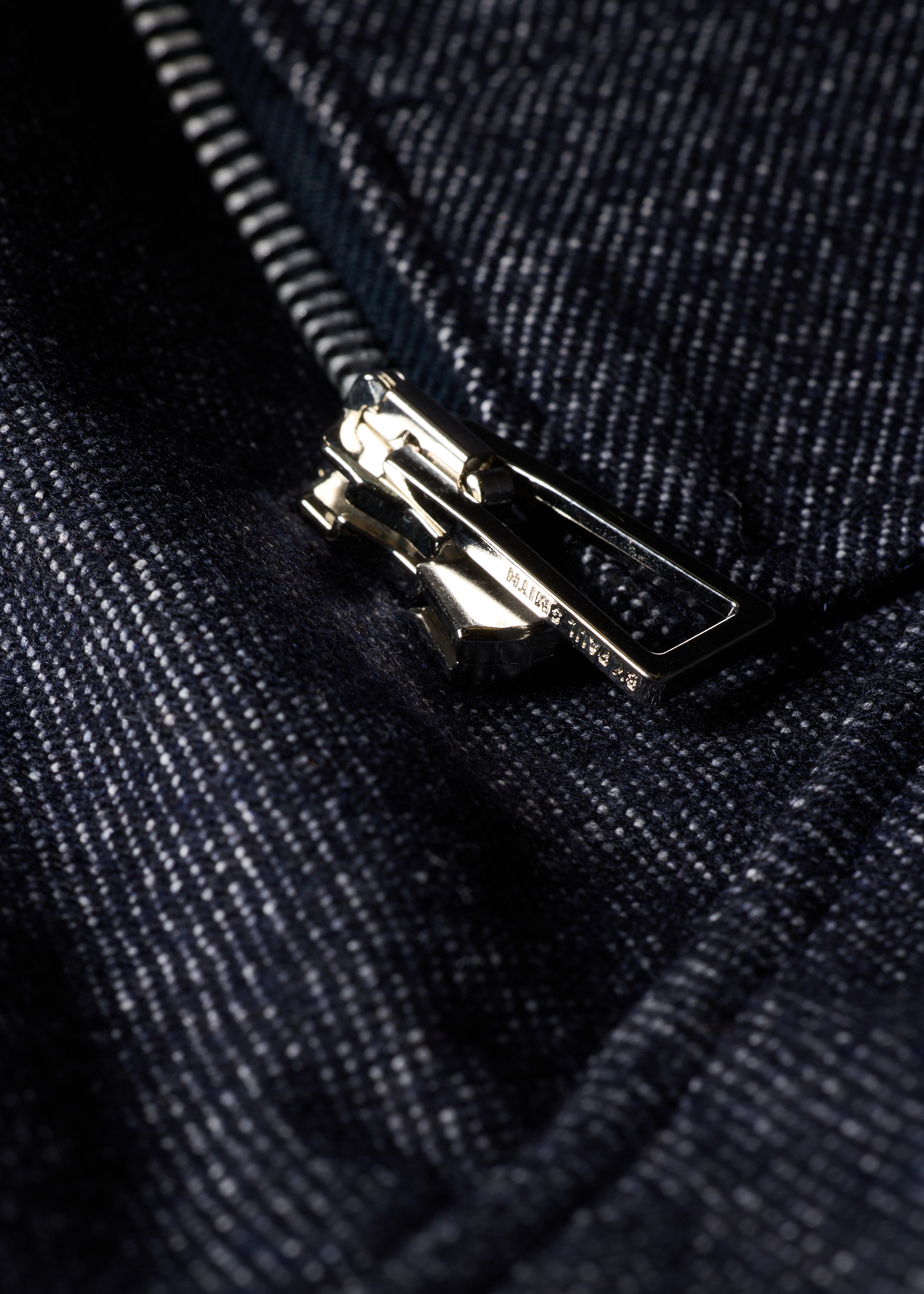Indigo Cotton-Blend Flannel Zip Jacket thumbnail 10