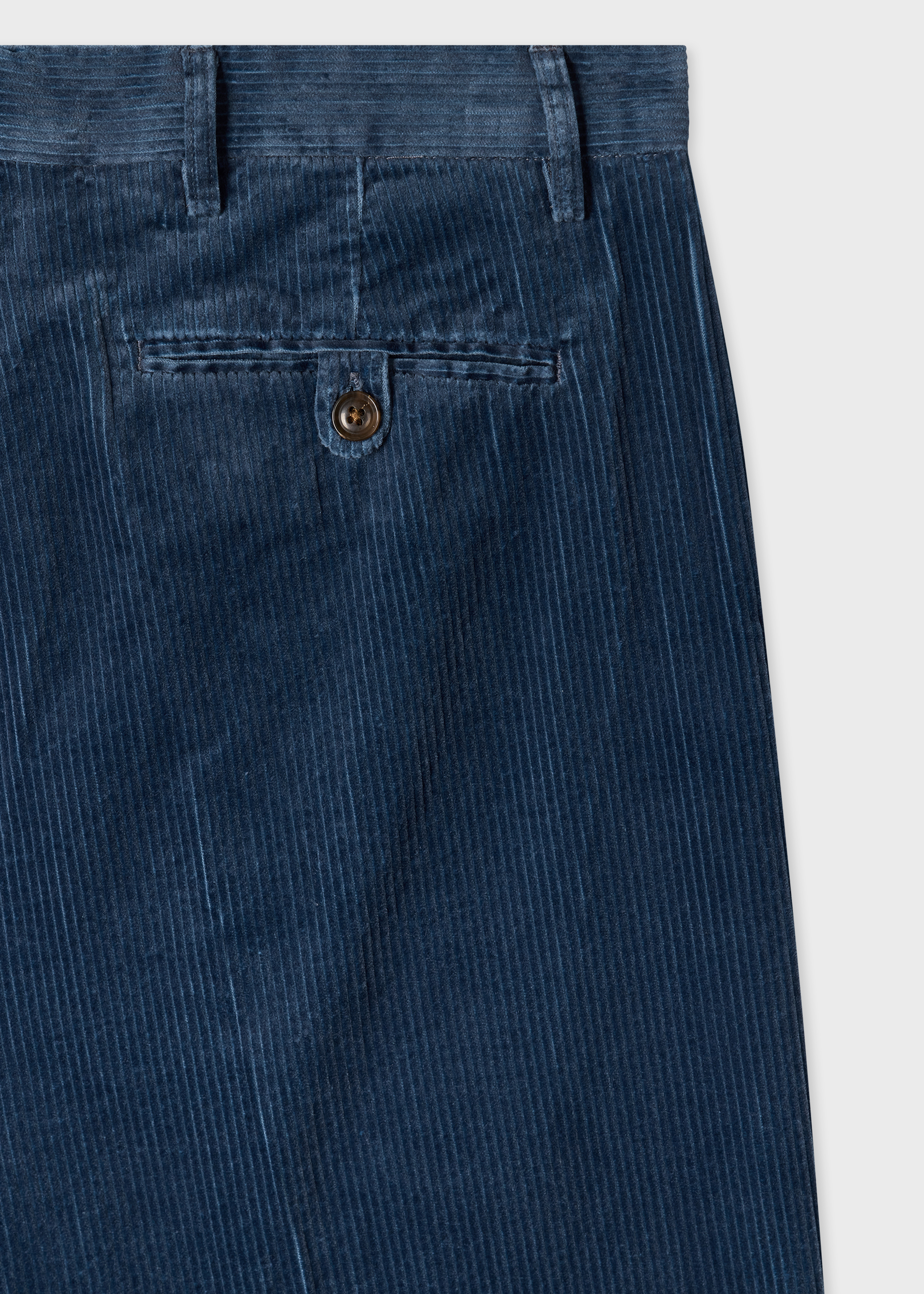 Relaxed-Fit Blue Corduroy Trousers thumbnail 2