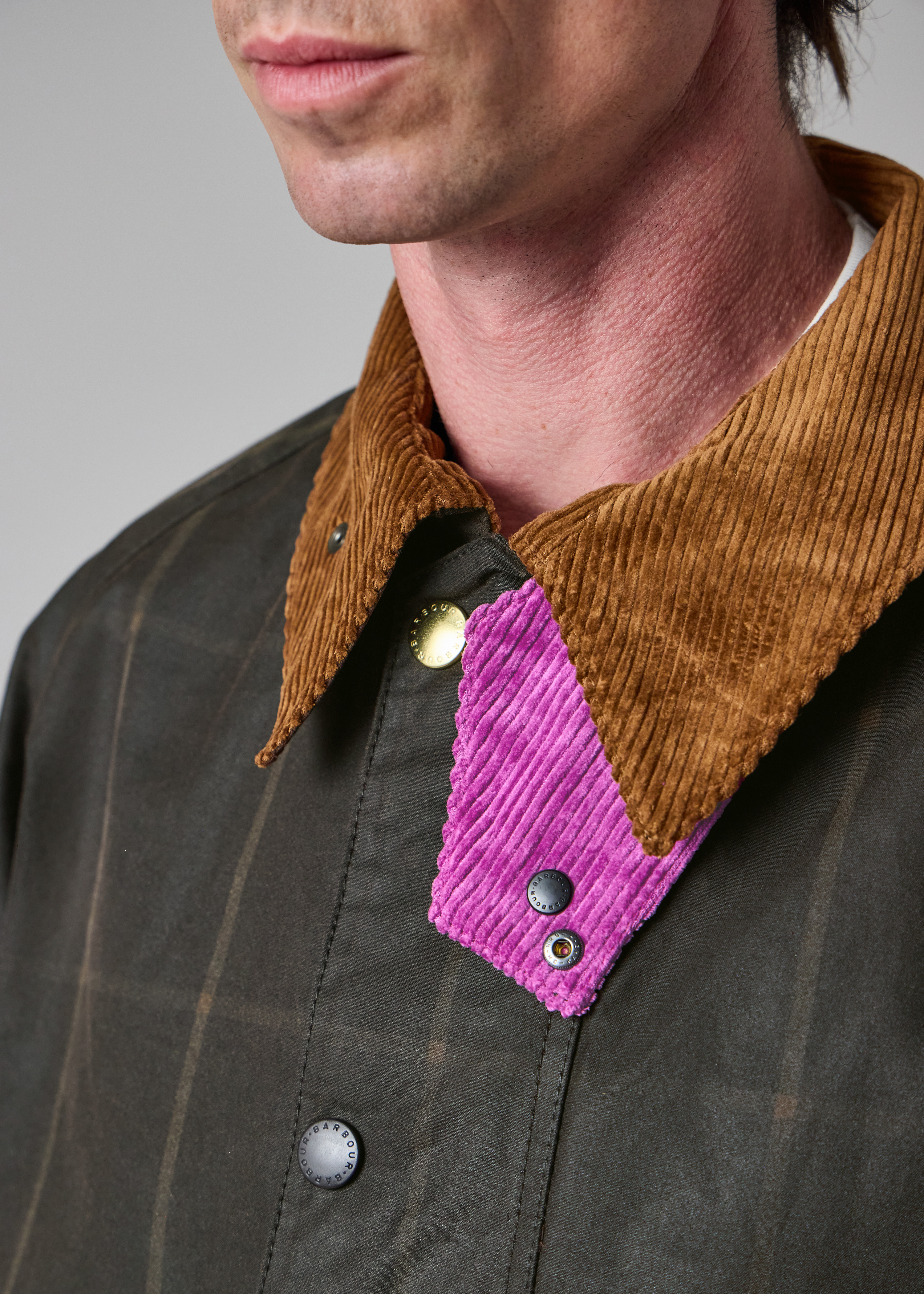 Paul Smith loves Barbour - Windowpane Transport Wax Jacket thumbnail 5