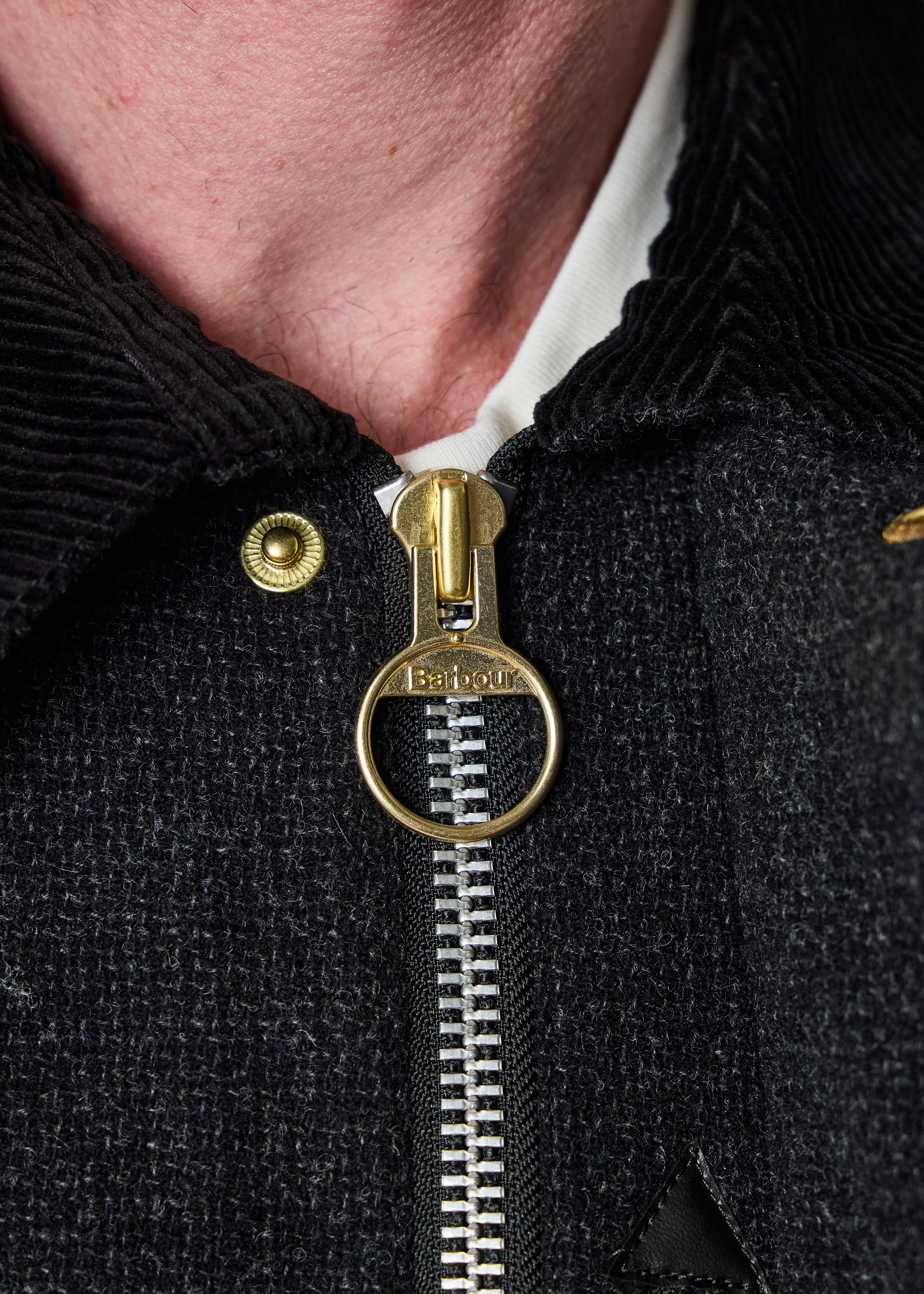 Paul Smith loves Barbour - Charcoal Wool Transport Jacket thumbnail 5