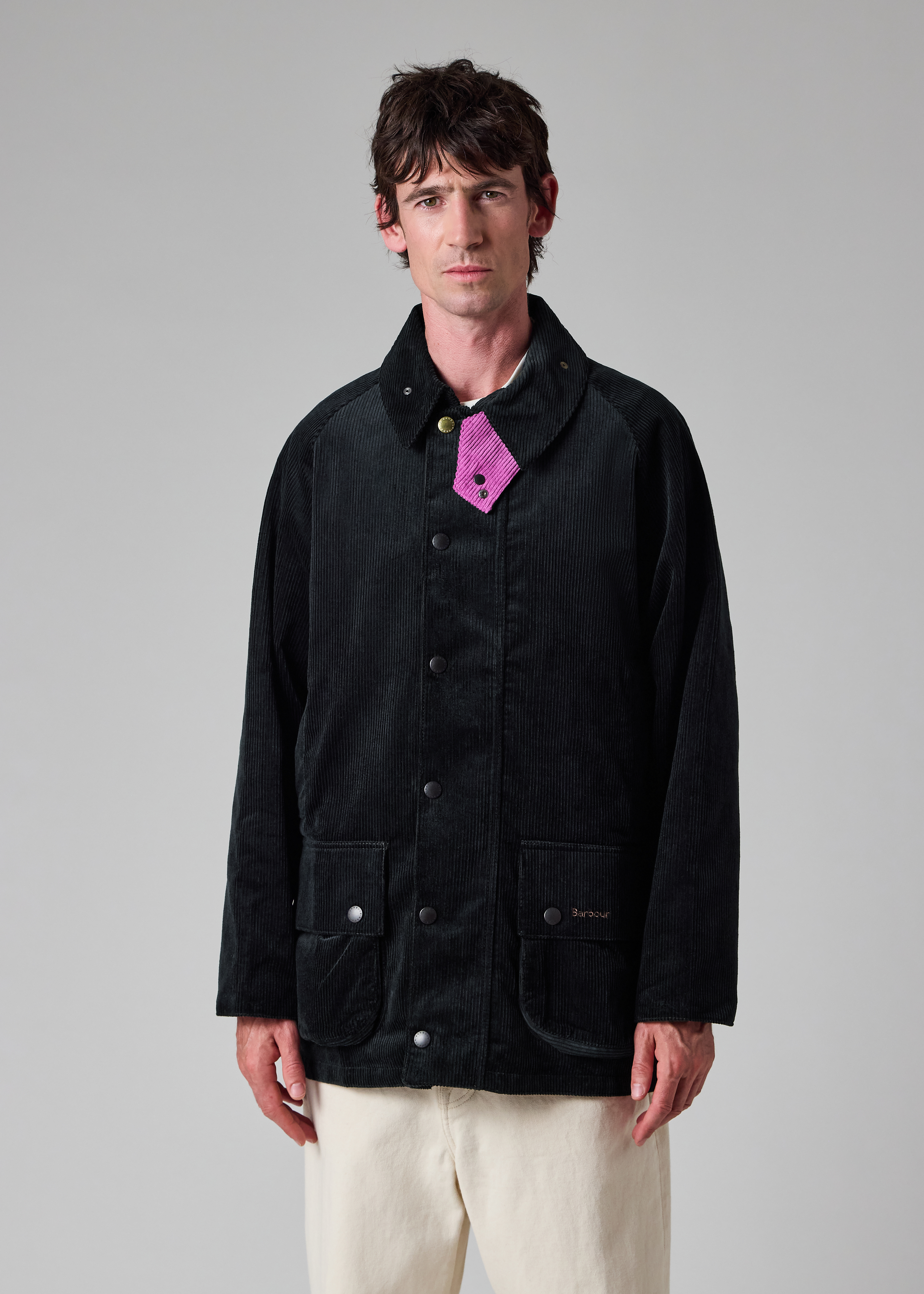 Paul Smith loves Barbour - Navy Cord Beaufort Jacket thumbnail 2