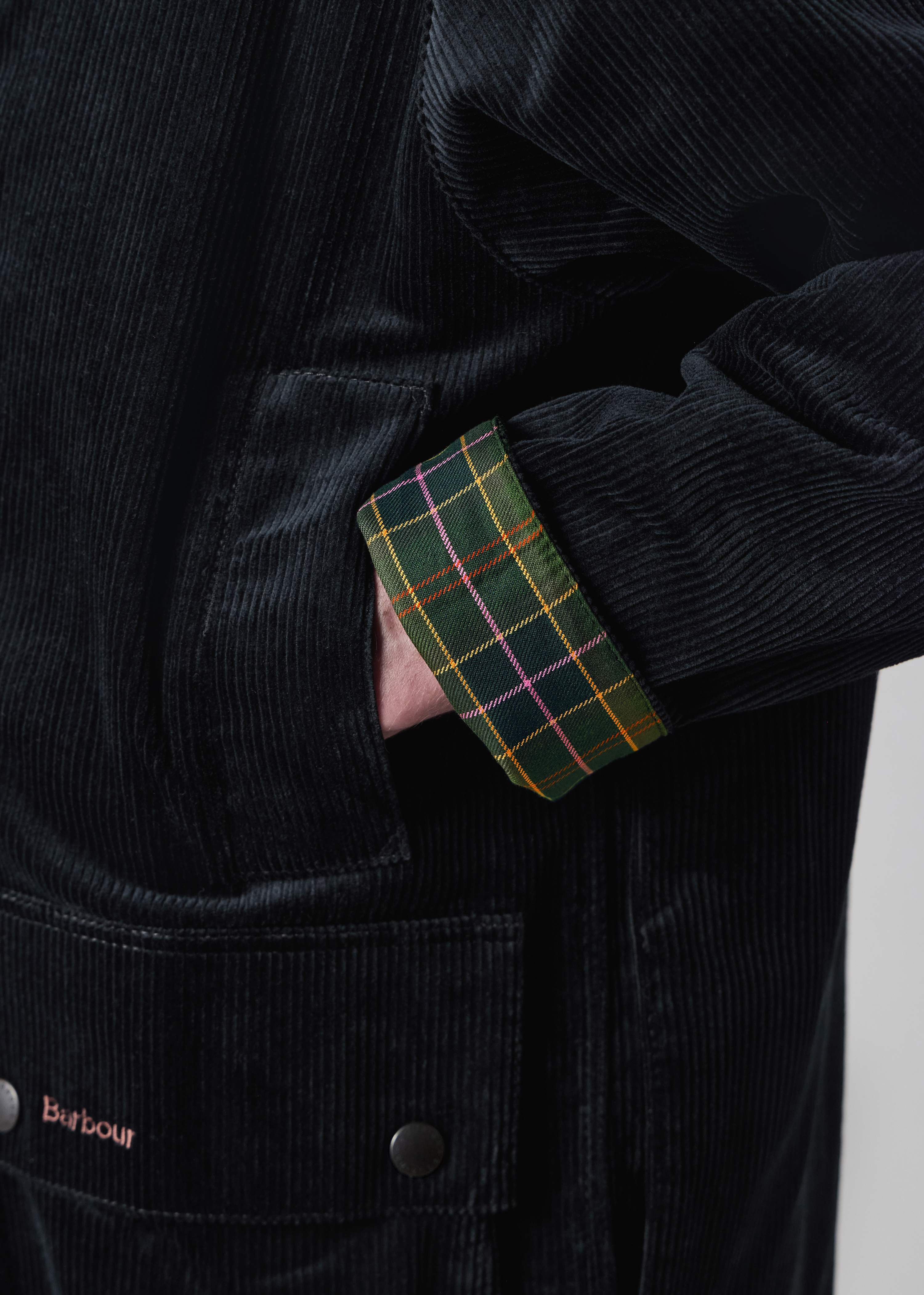 Paul Smith loves Barbour - Navy Cord Beaufort Jacket thumbnail 8