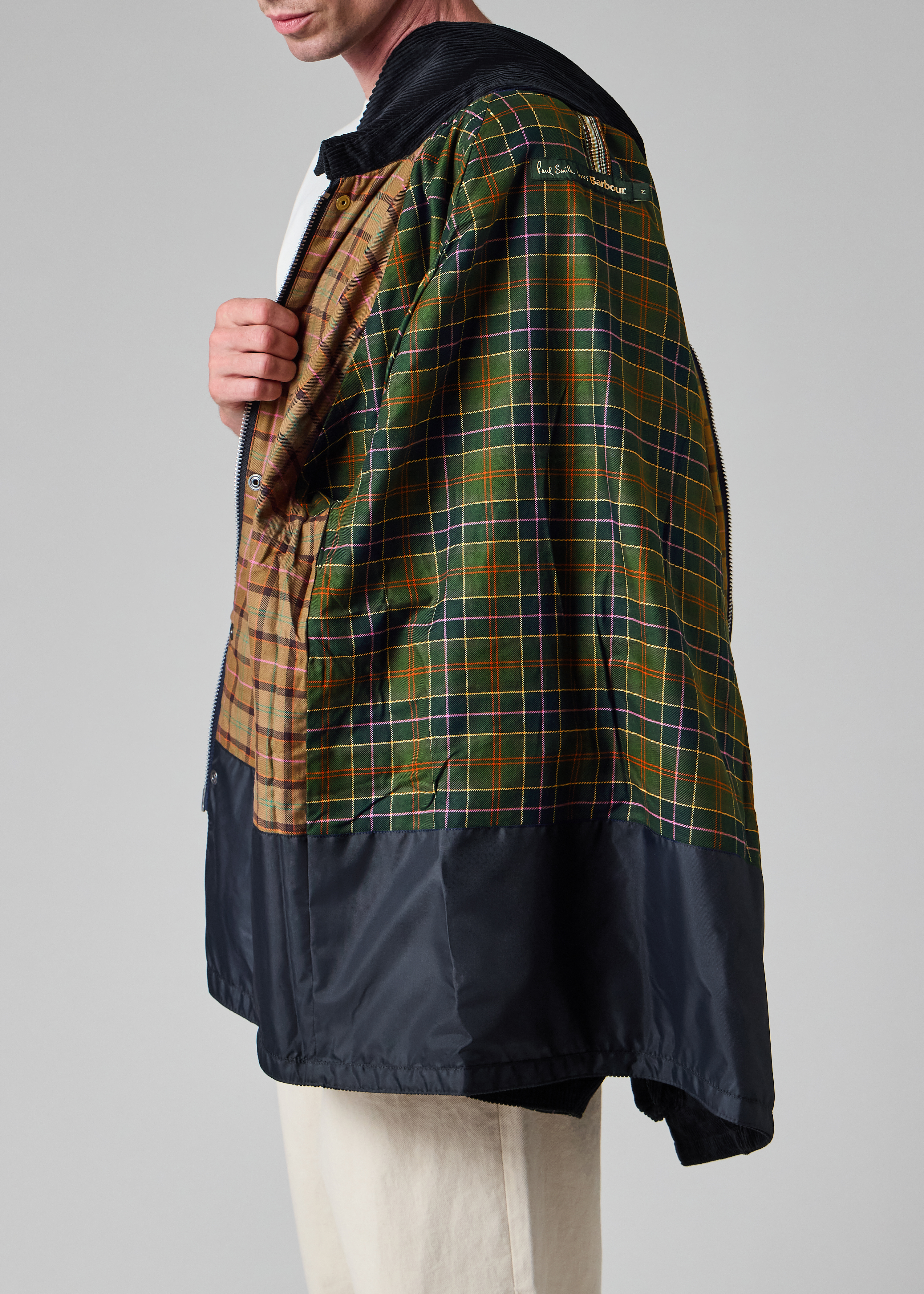 Paul Smith loves Barbour - Navy Cord Beaufort Jacket thumbnail 7