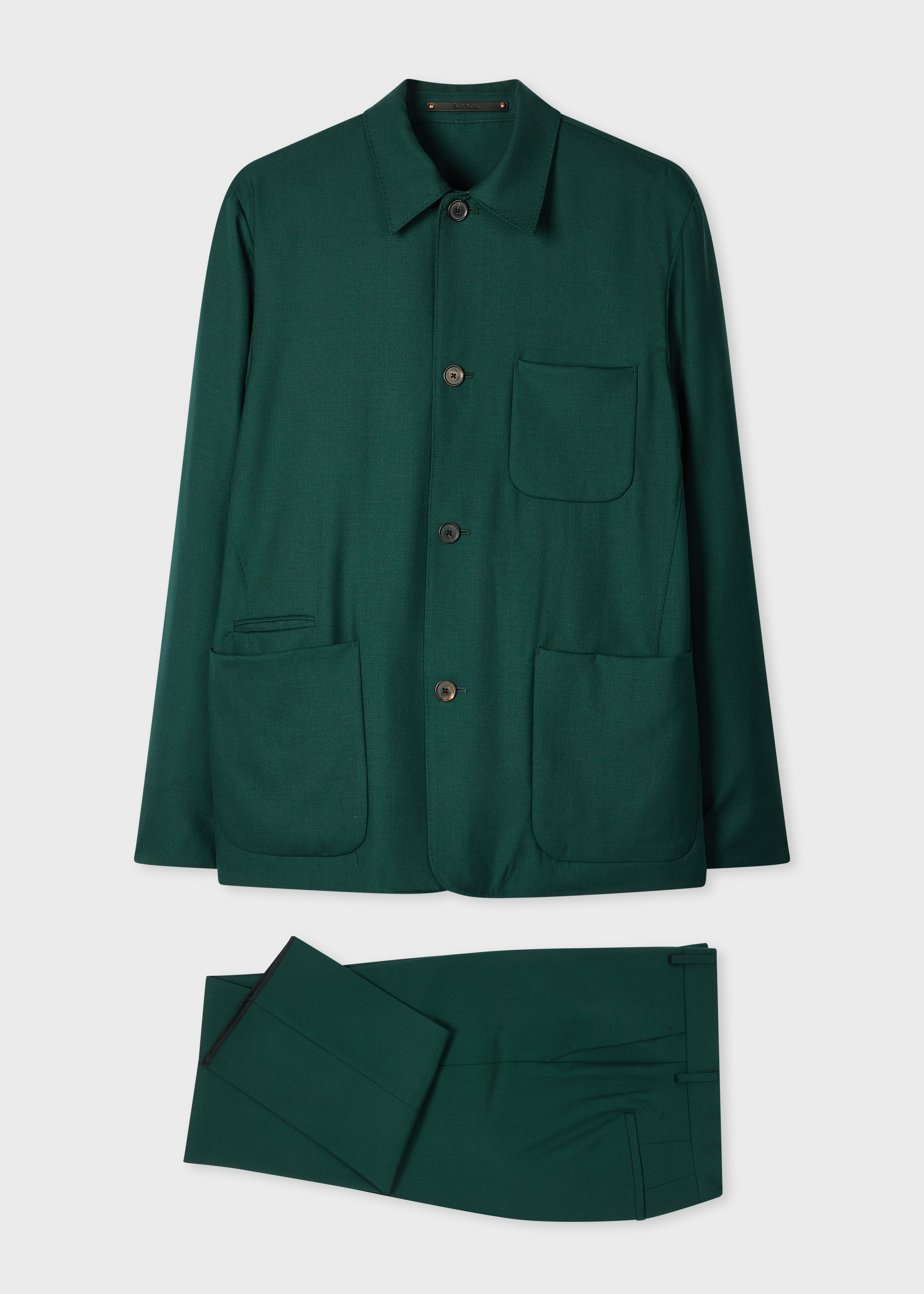 Dark Green Wool Two-Piece Suit primary image
