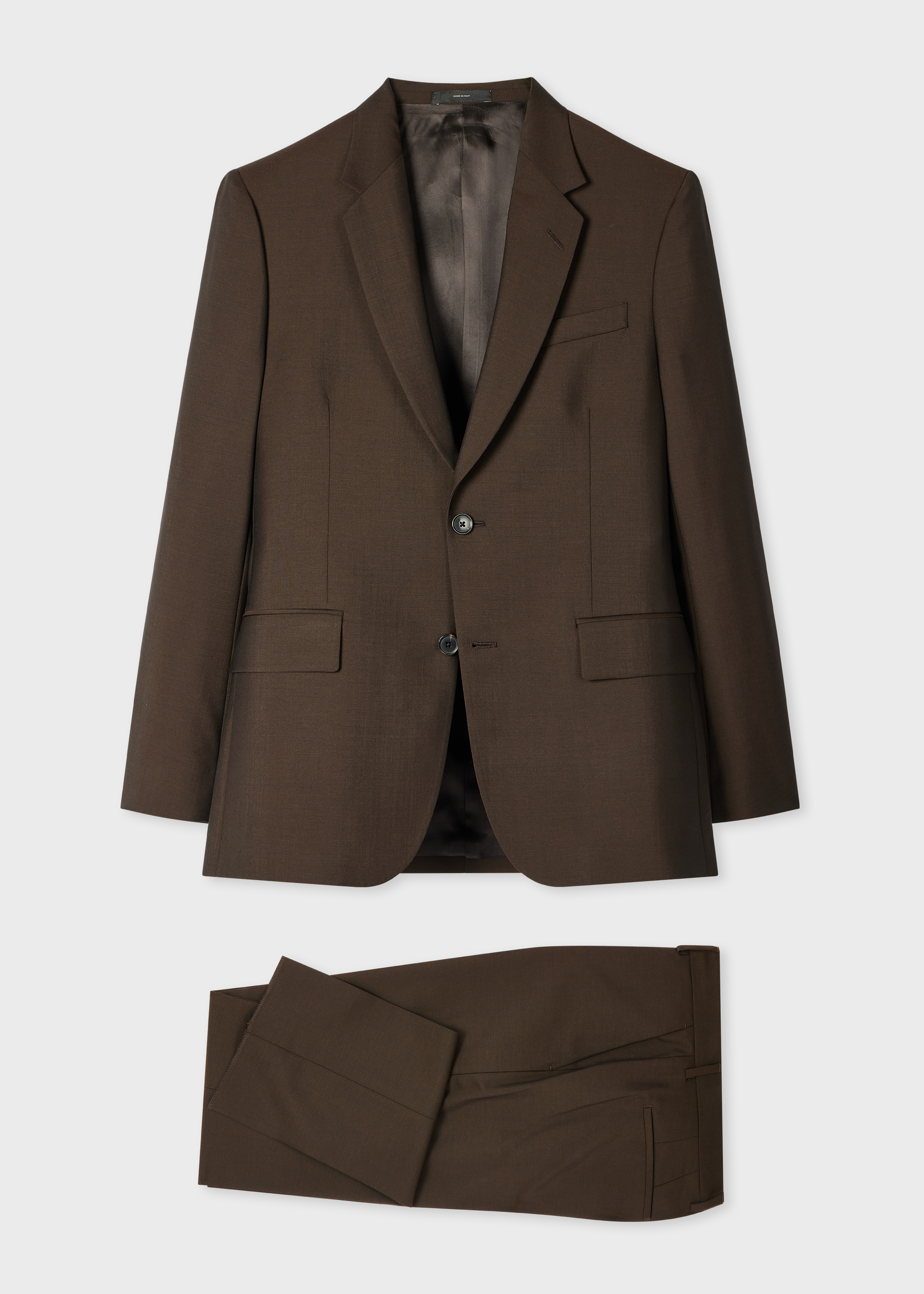 The Brierley - Dark Brown Wool-Mohair Two-Piece Suit primary image