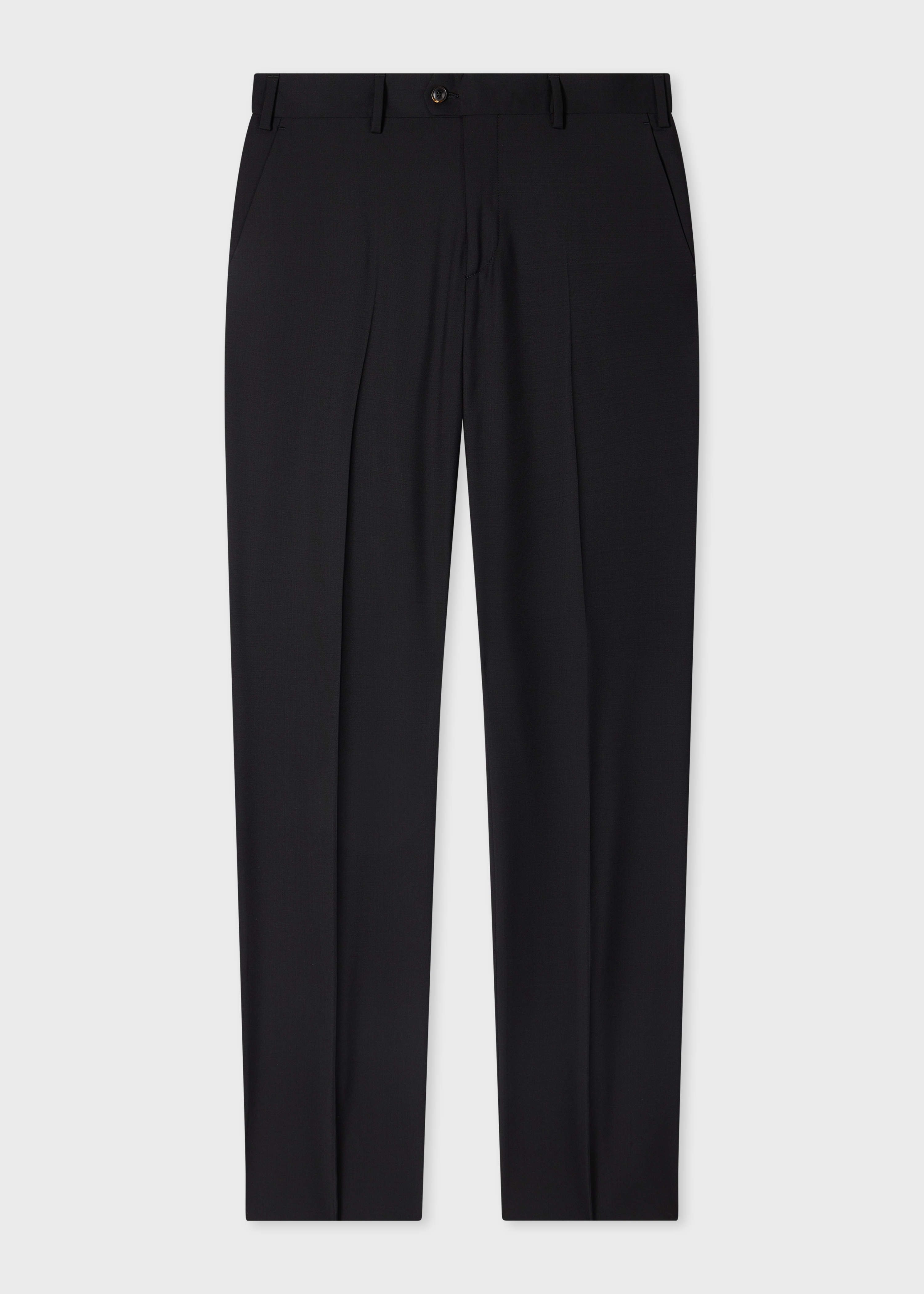 The Westbourne - Black Wool-Mohair Trousers primary image