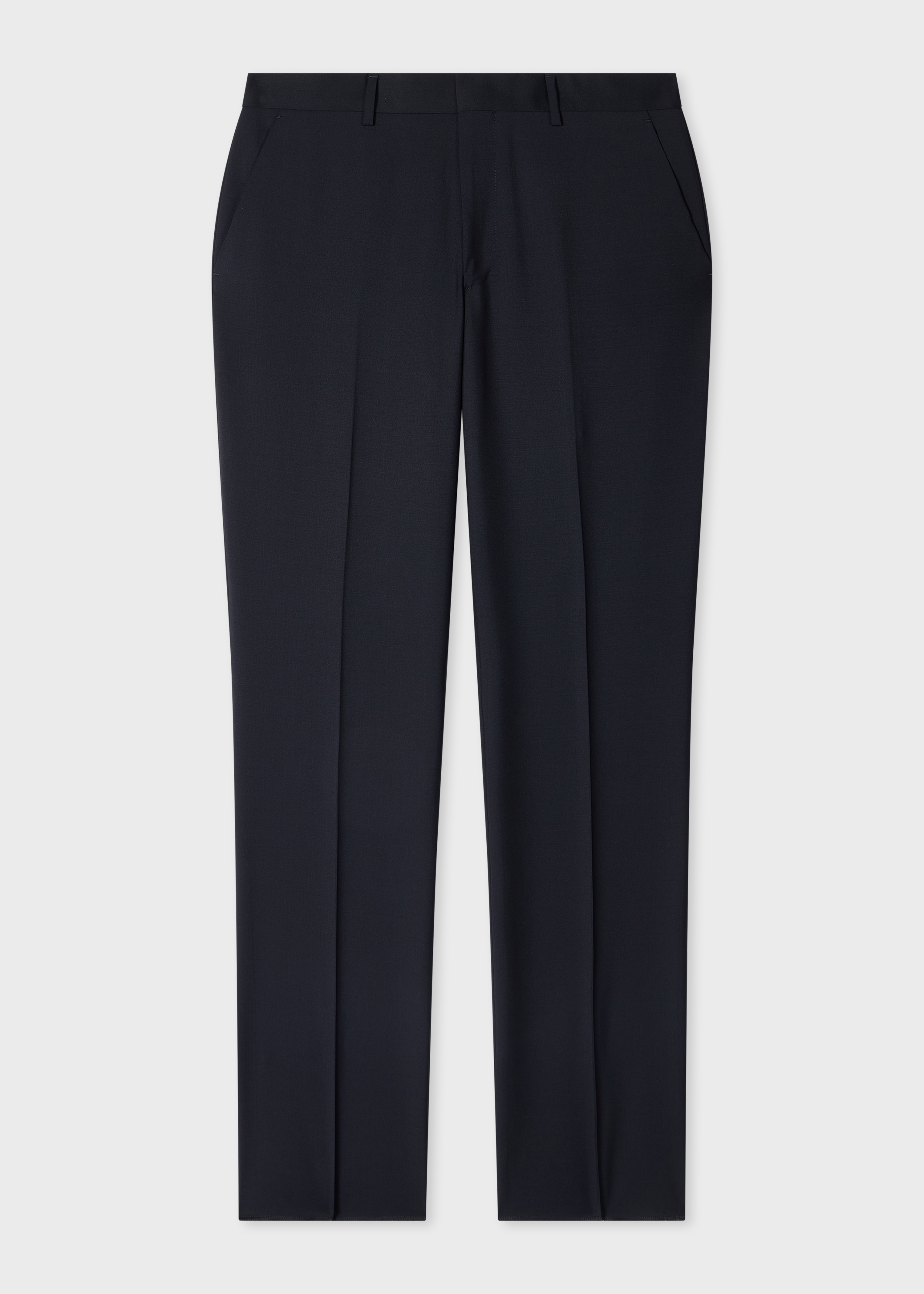 The Brierley - Navy Wool-Mohair Trousers primary image