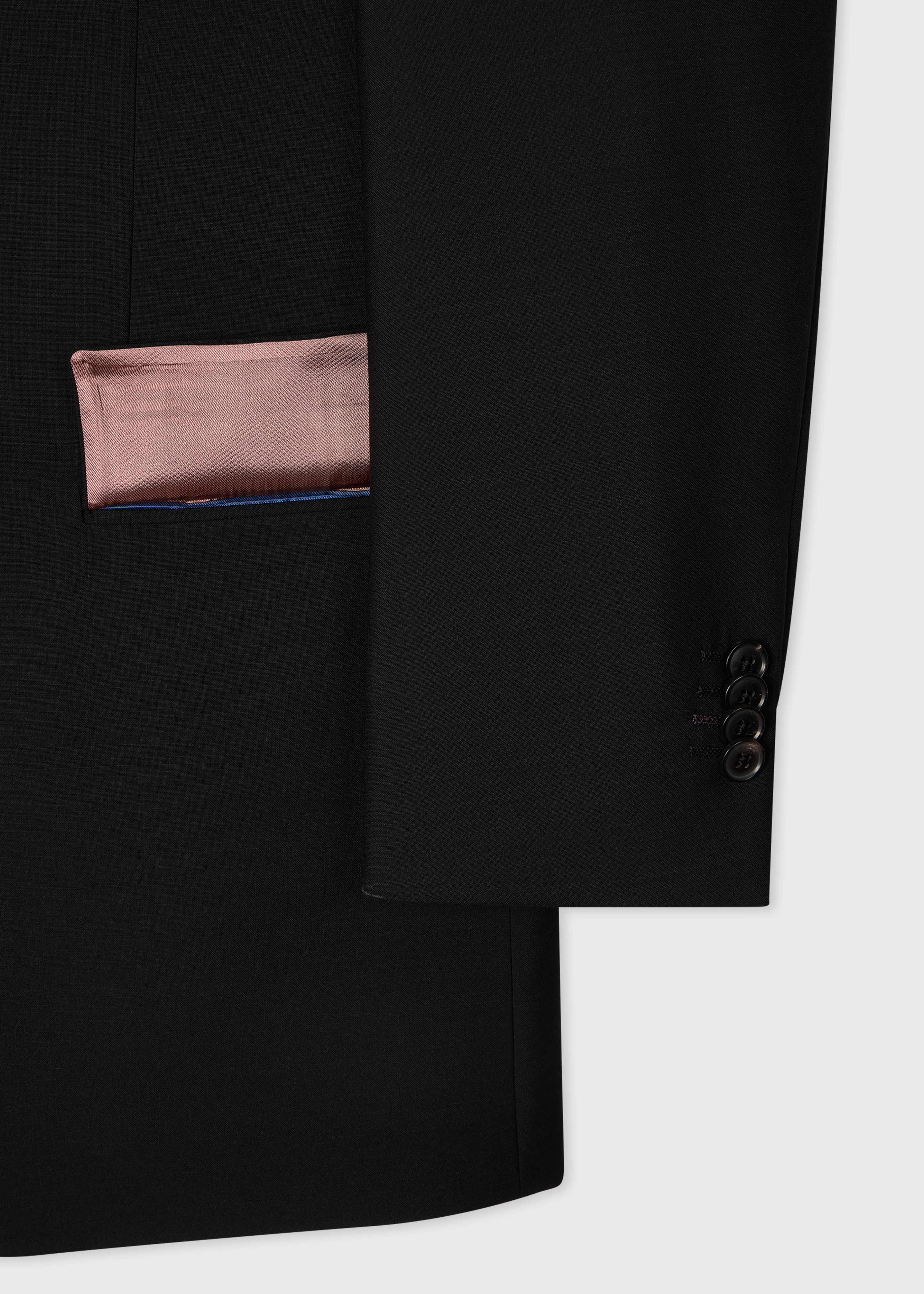The Westbourne - Black Wool-Mohair Blazer thumbnail 3
