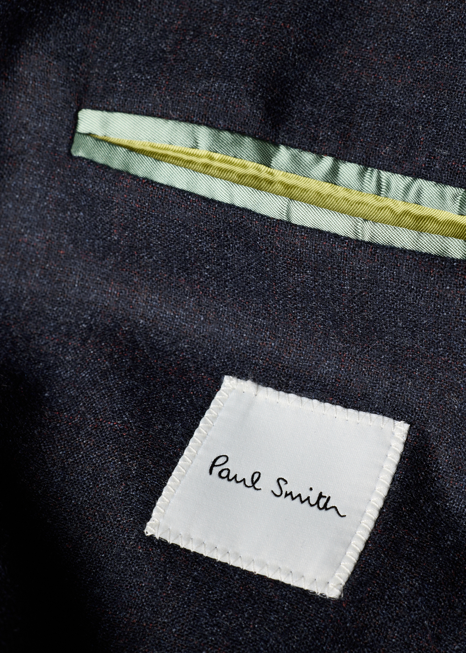 Navy Subtle-Check Wool Patch-Pocket Blazer thumbnail 5