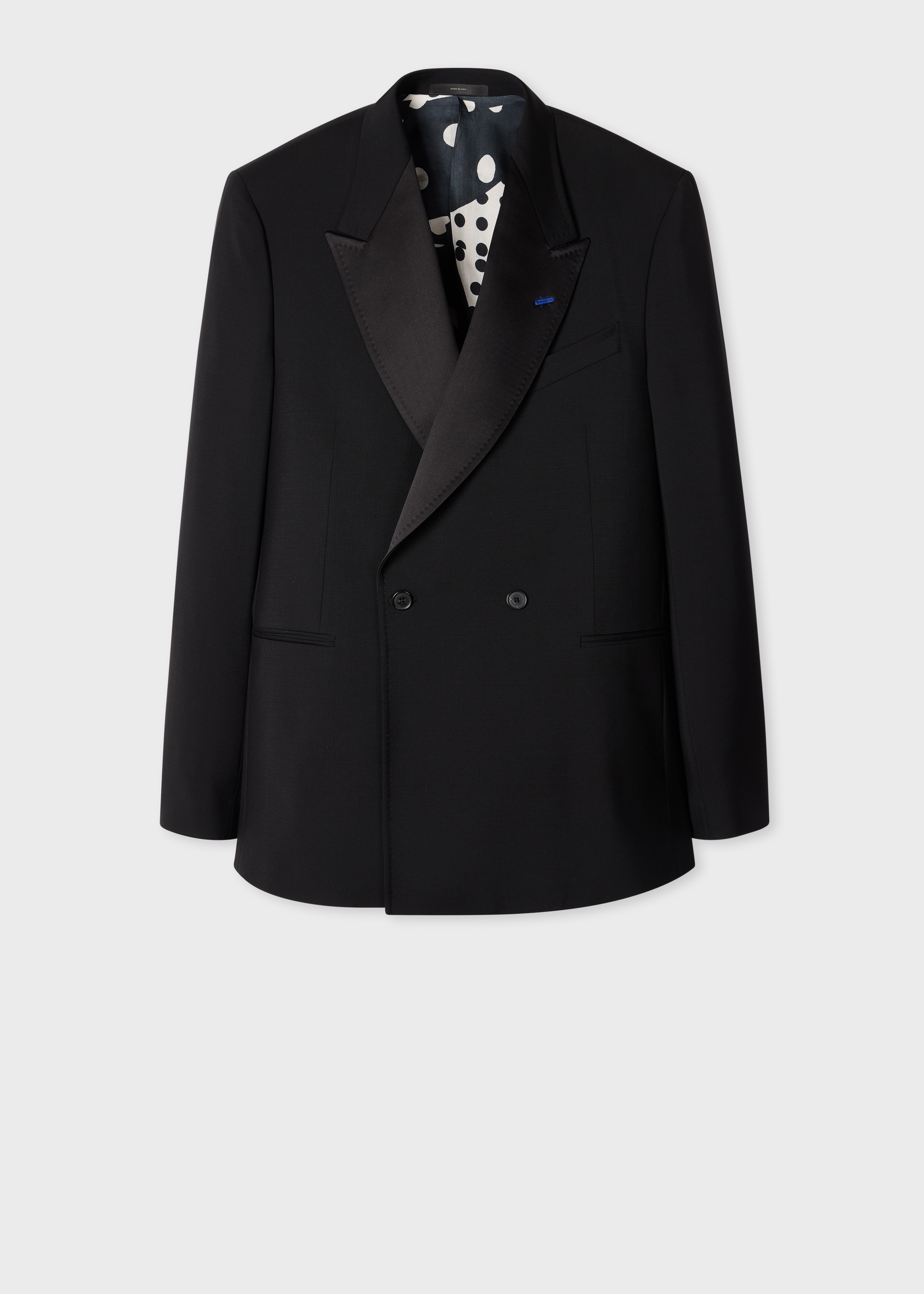The Westbourne - Black Wool-Mohair Double-Breasted Evening Blazer primary image