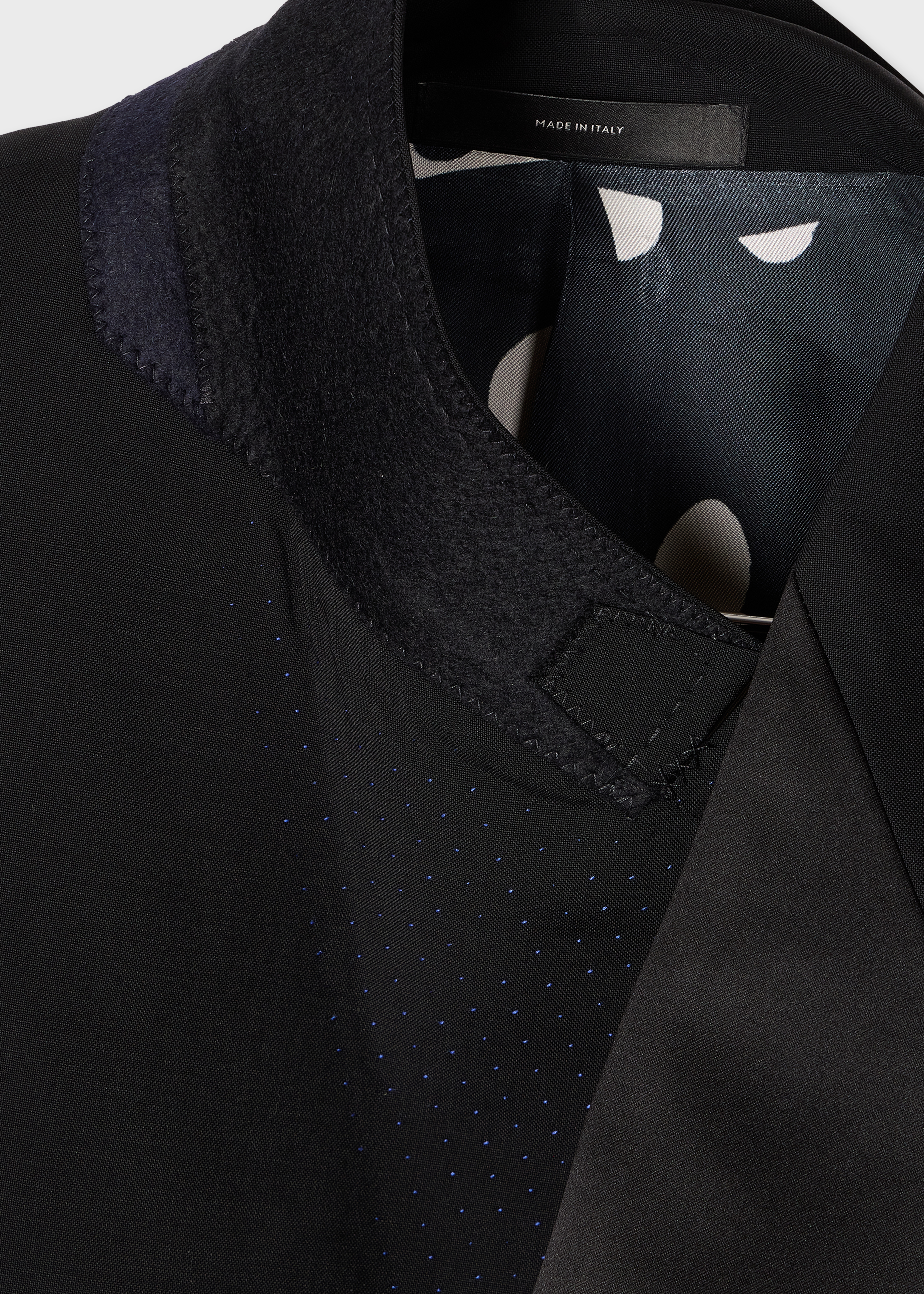 The Westbourne - Black Wool-Mohair Double-Breasted Evening Blazer thumbnail 10