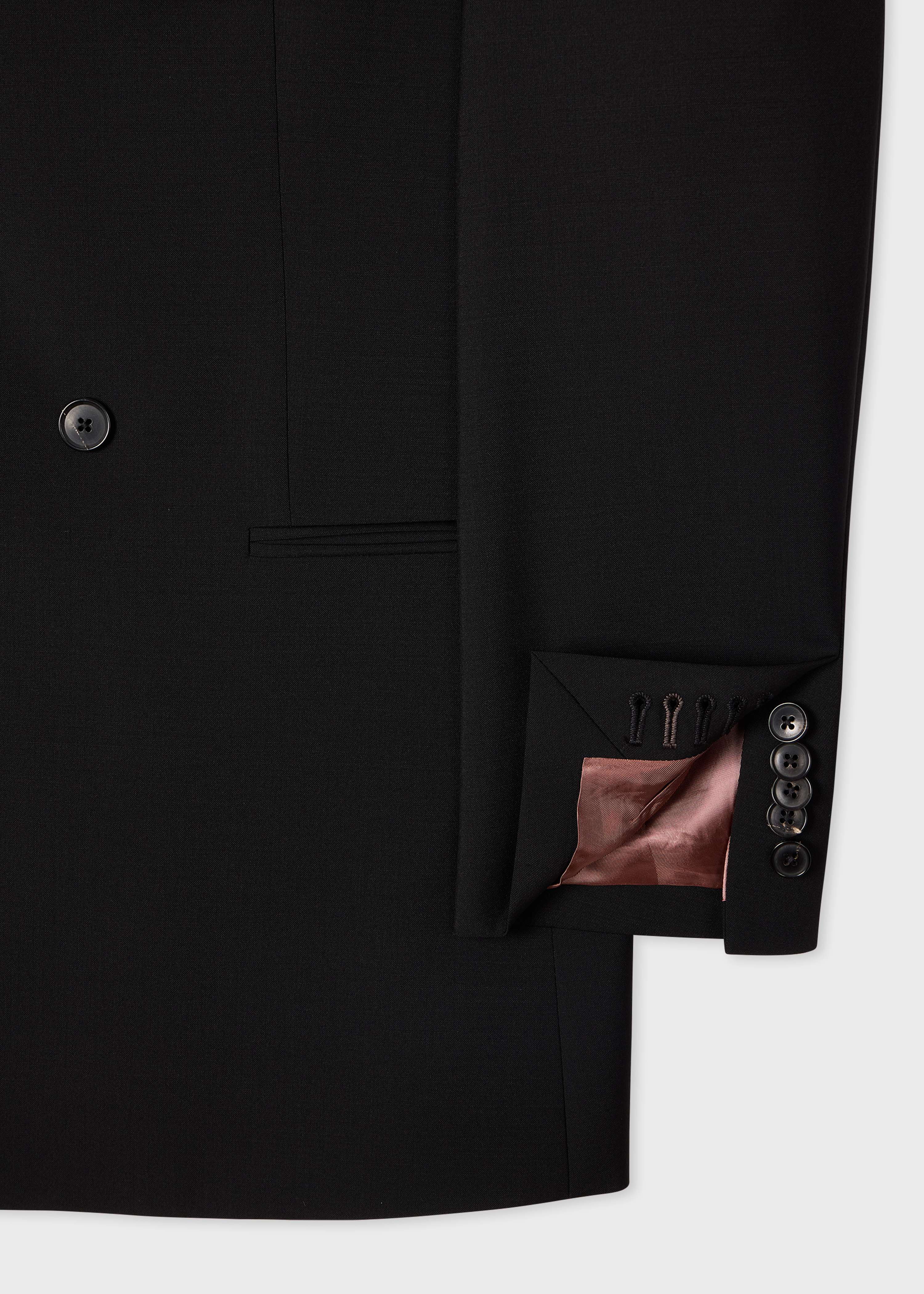 The Westbourne - Black Wool-Mohair Double-Breasted Evening Blazer thumbnail 11