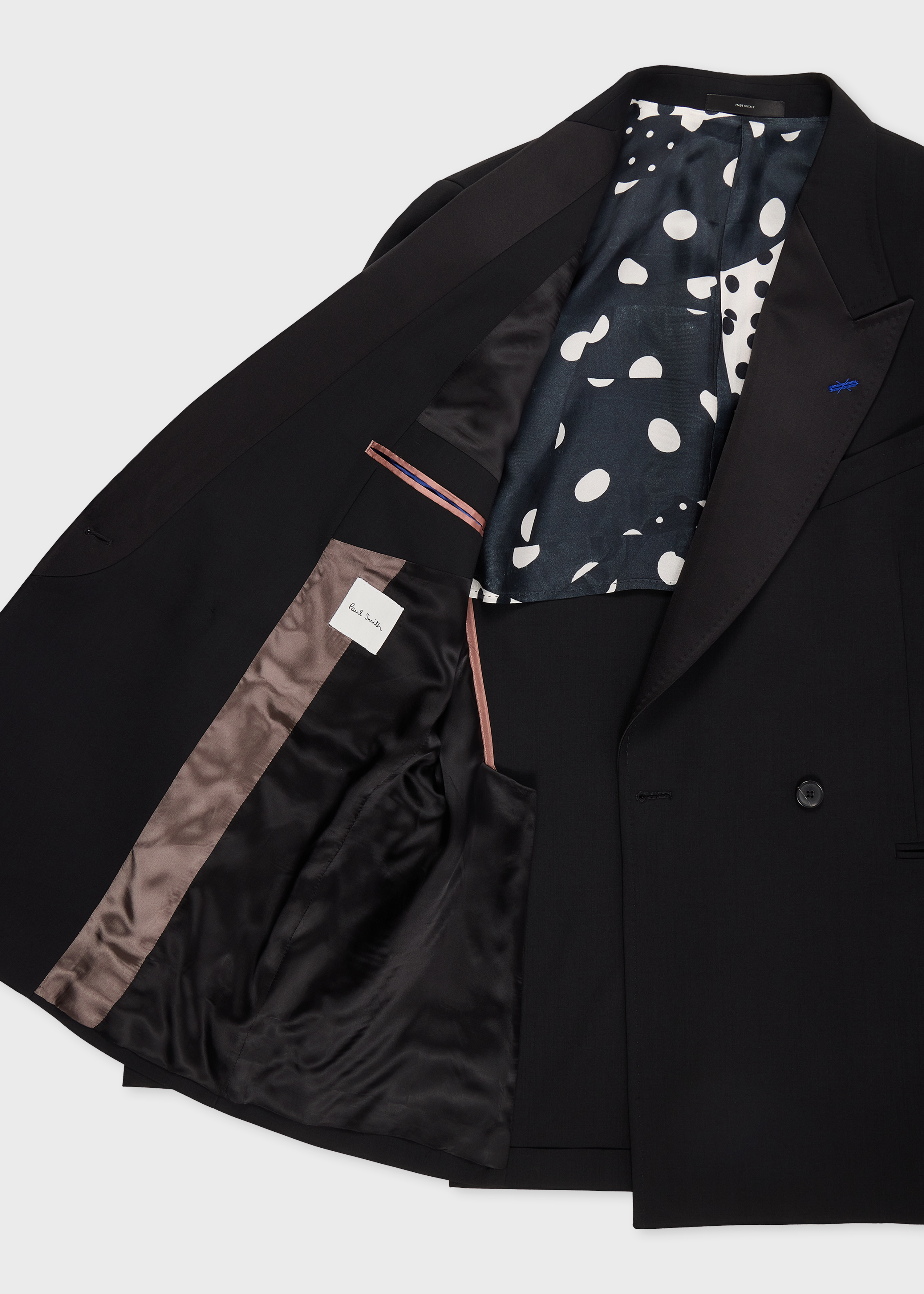 The Westbourne - Black Wool-Mohair Double-Breasted Evening Blazer thumbnail 5