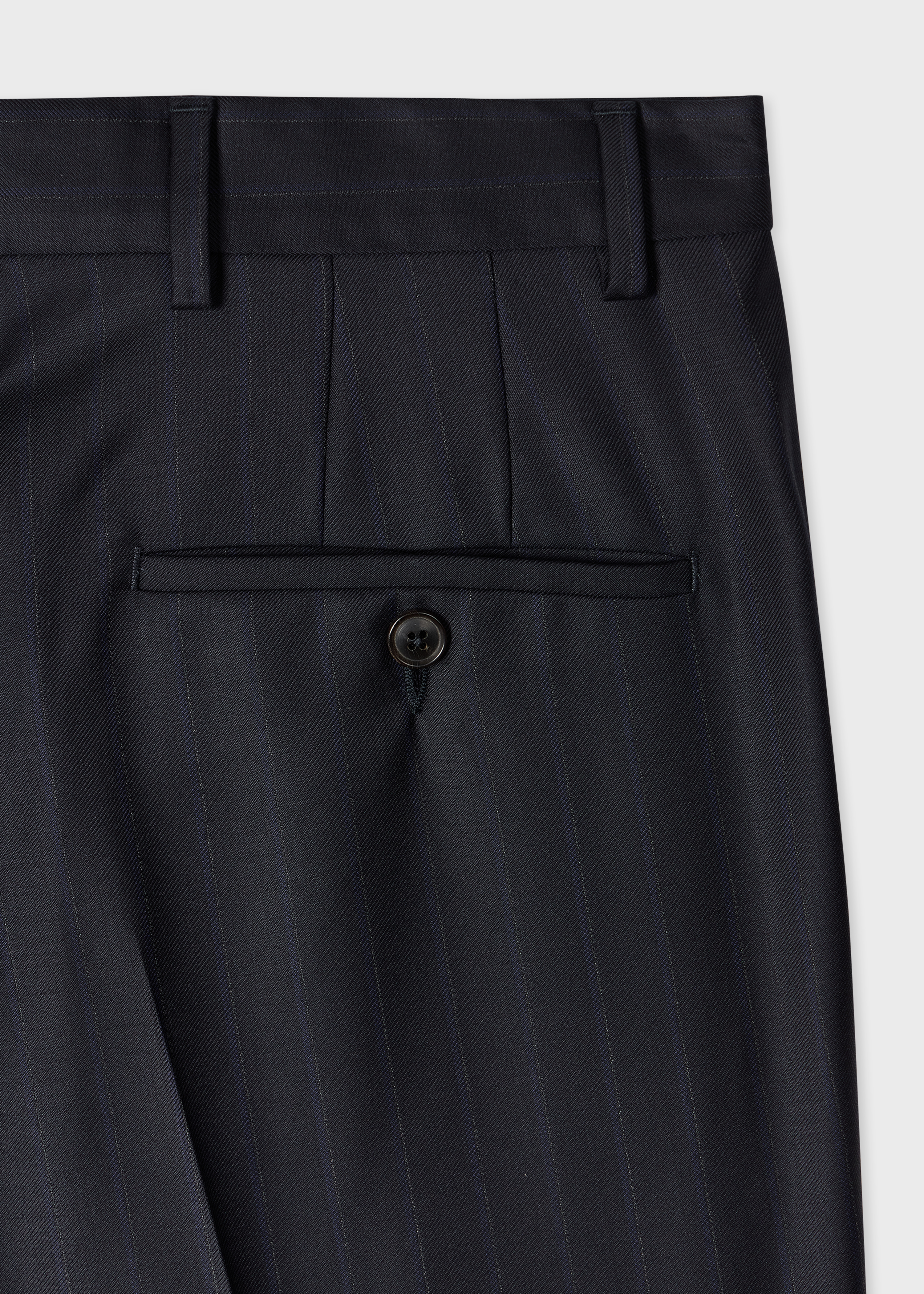 The Westbourne - Dark Navy Pinstripe Trousers thumbnail 3