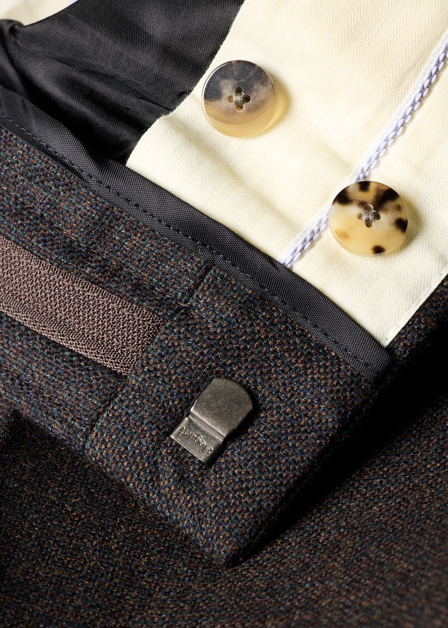 The Brierley - Navy Wool-Cashmere Trousers thumbnail 3