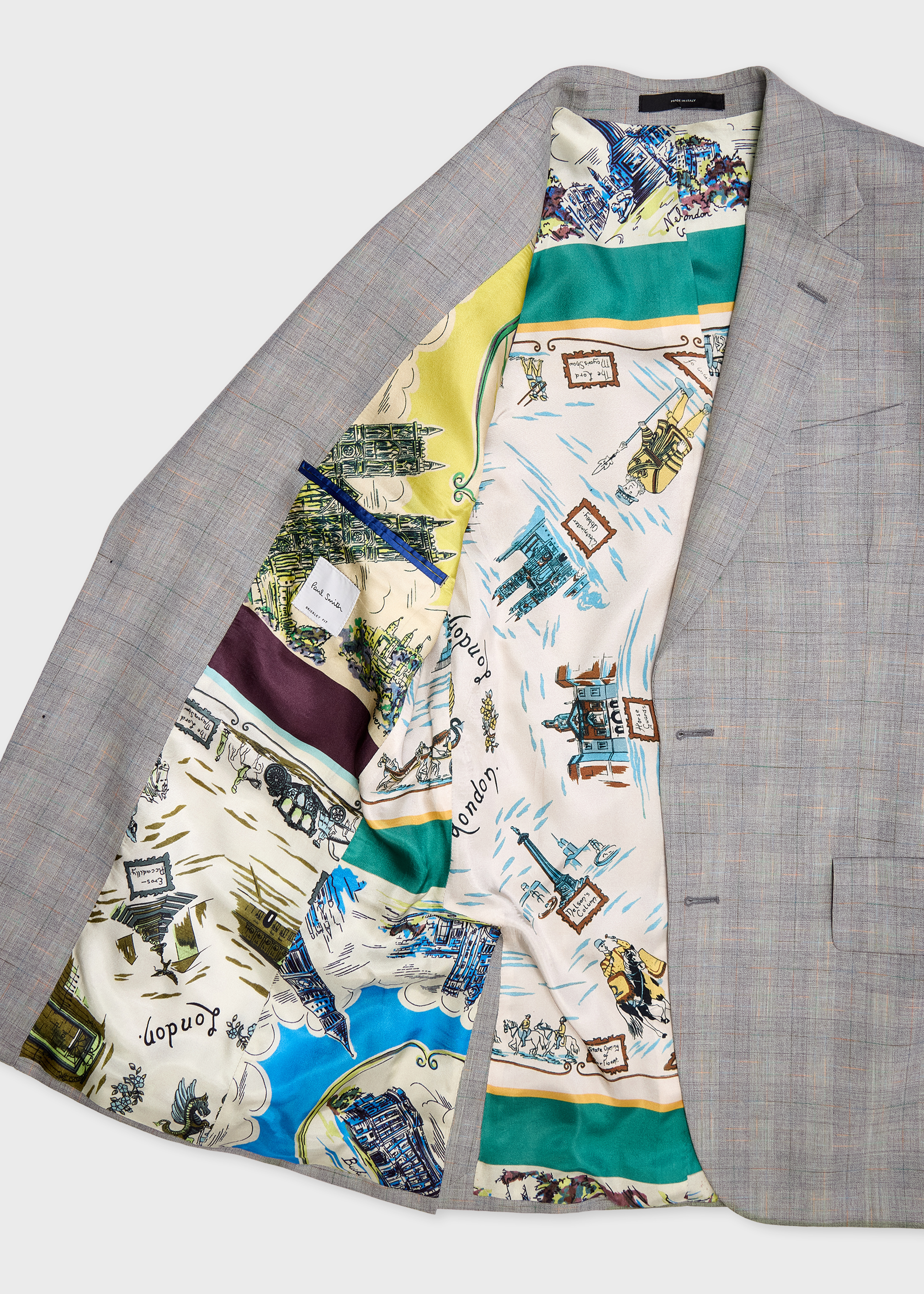 The Brierley - Grey Space-Dye Check Wool Suit thumbnail 3