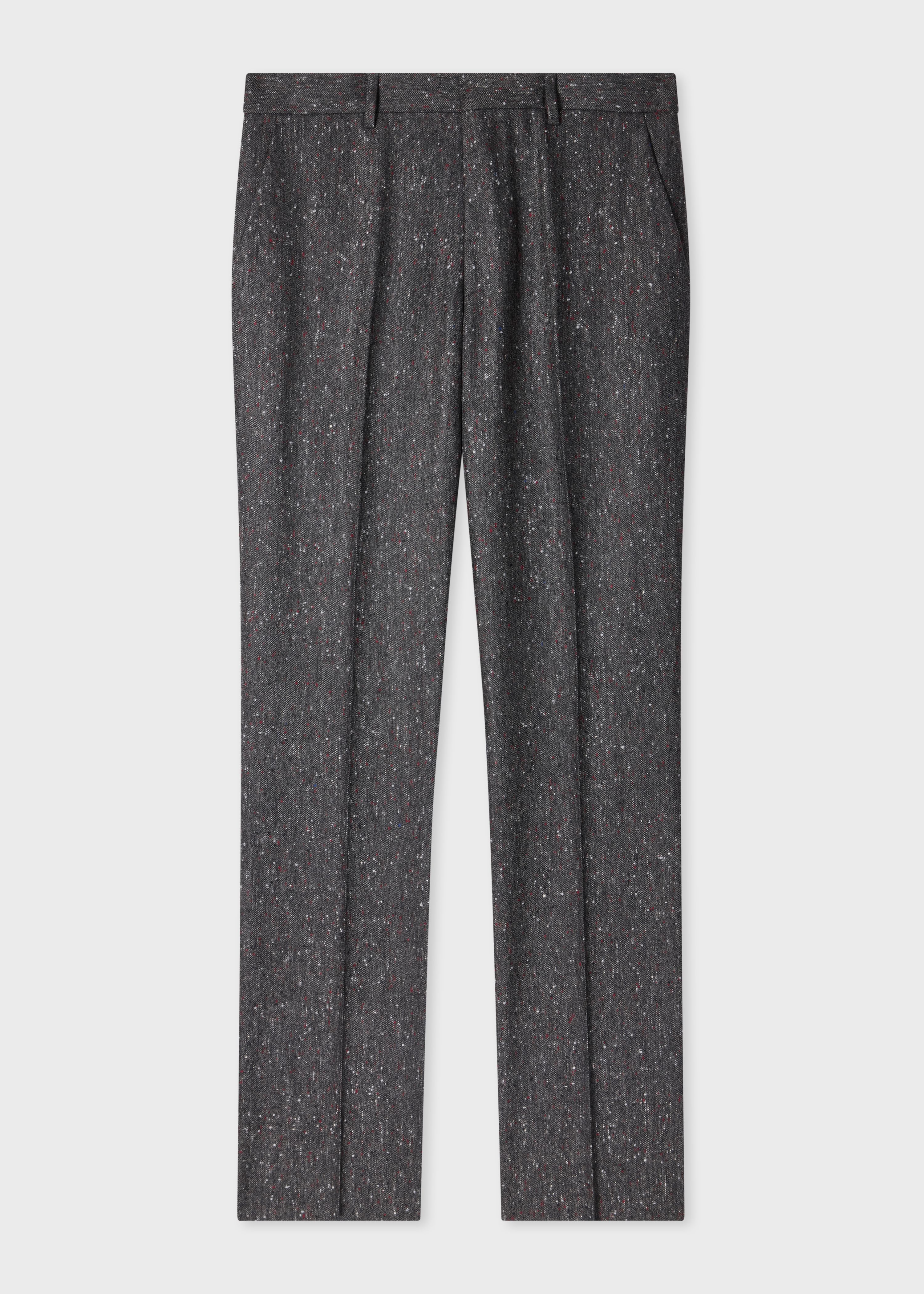 The Brierley - Dark Grey Donegal Wool Trousers primary image