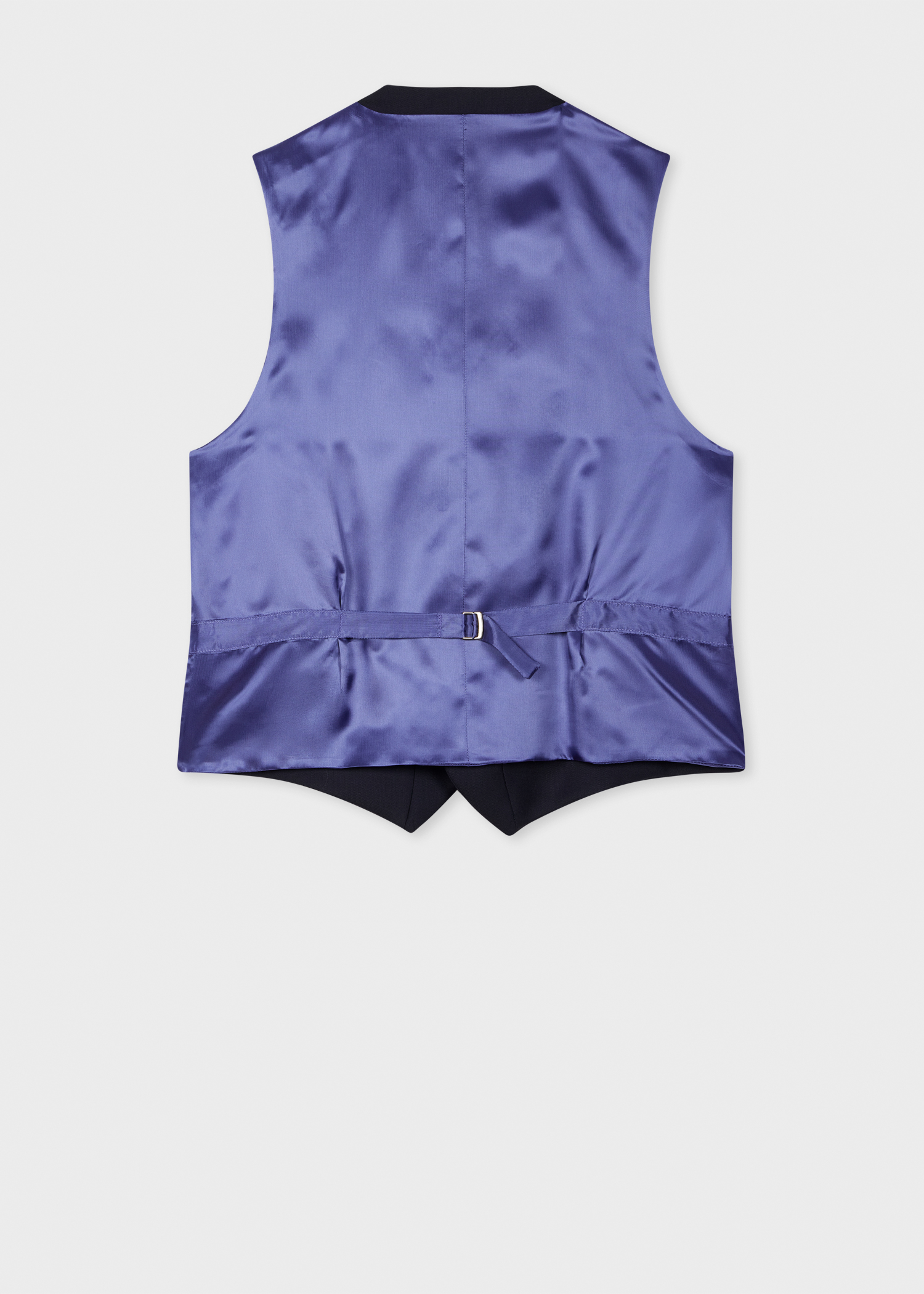 A Suit To Travel In - Navy Wool Waistcoat thumbnail 3