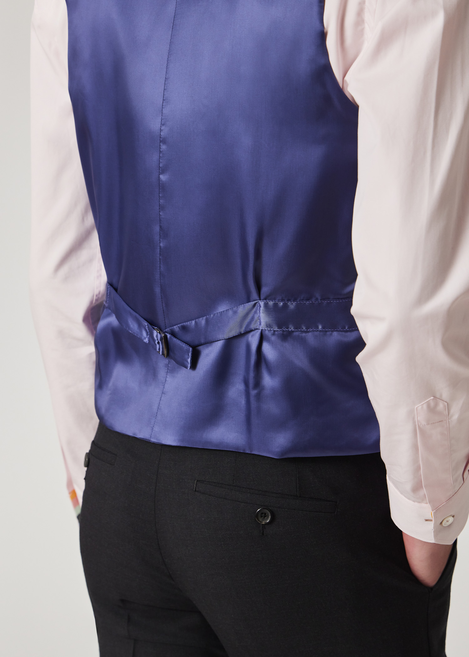 A Suit To Travel In - Charcoal Grey Wool Waistcoat thumbnail 3