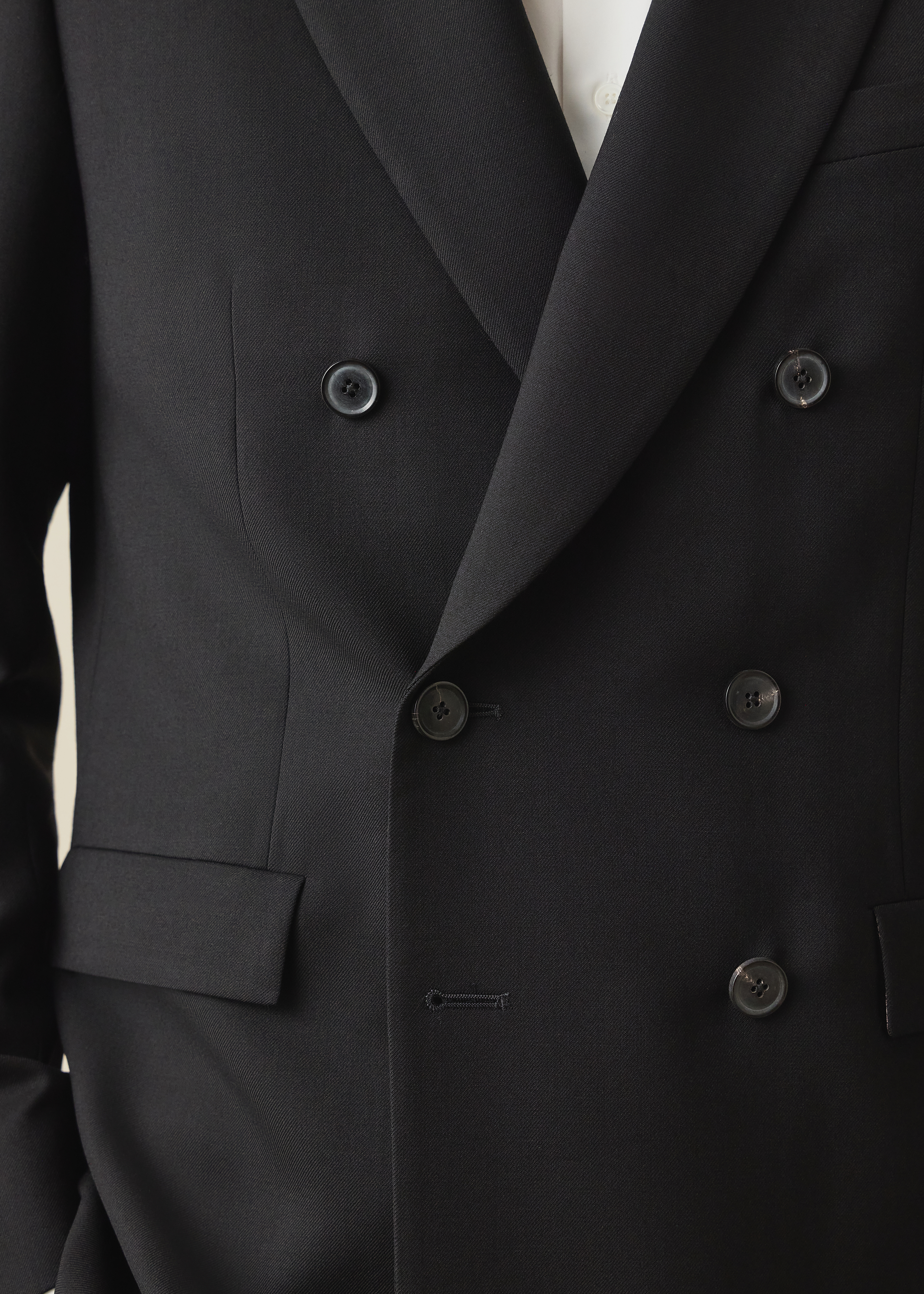 The Soho - Black Wool 'A Suit To Travel In' Double-Breasted Blazer thumbnail 5
