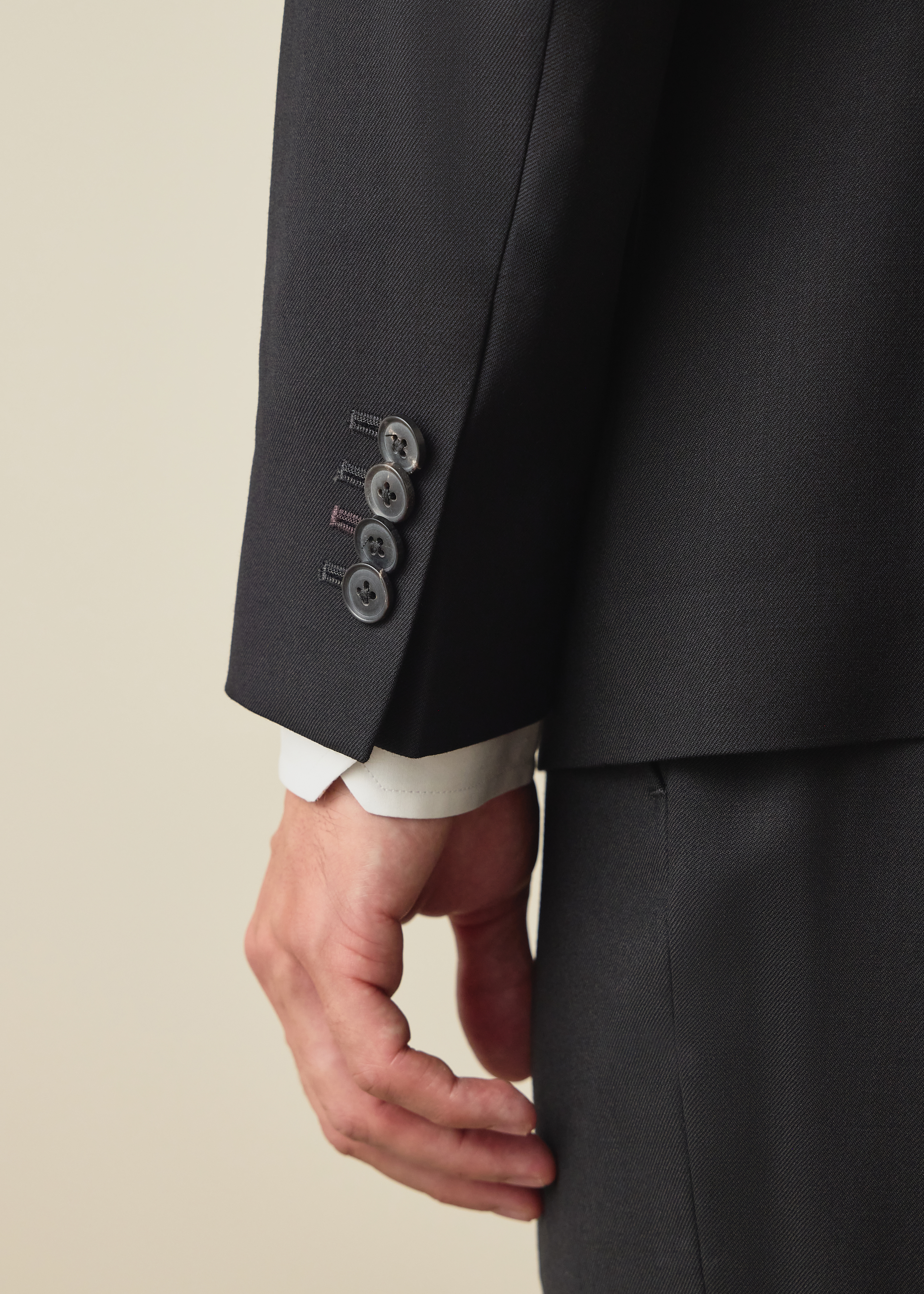 The Soho - Black Wool 'A Suit To Travel In' Double-Breasted Blazer thumbnail 9