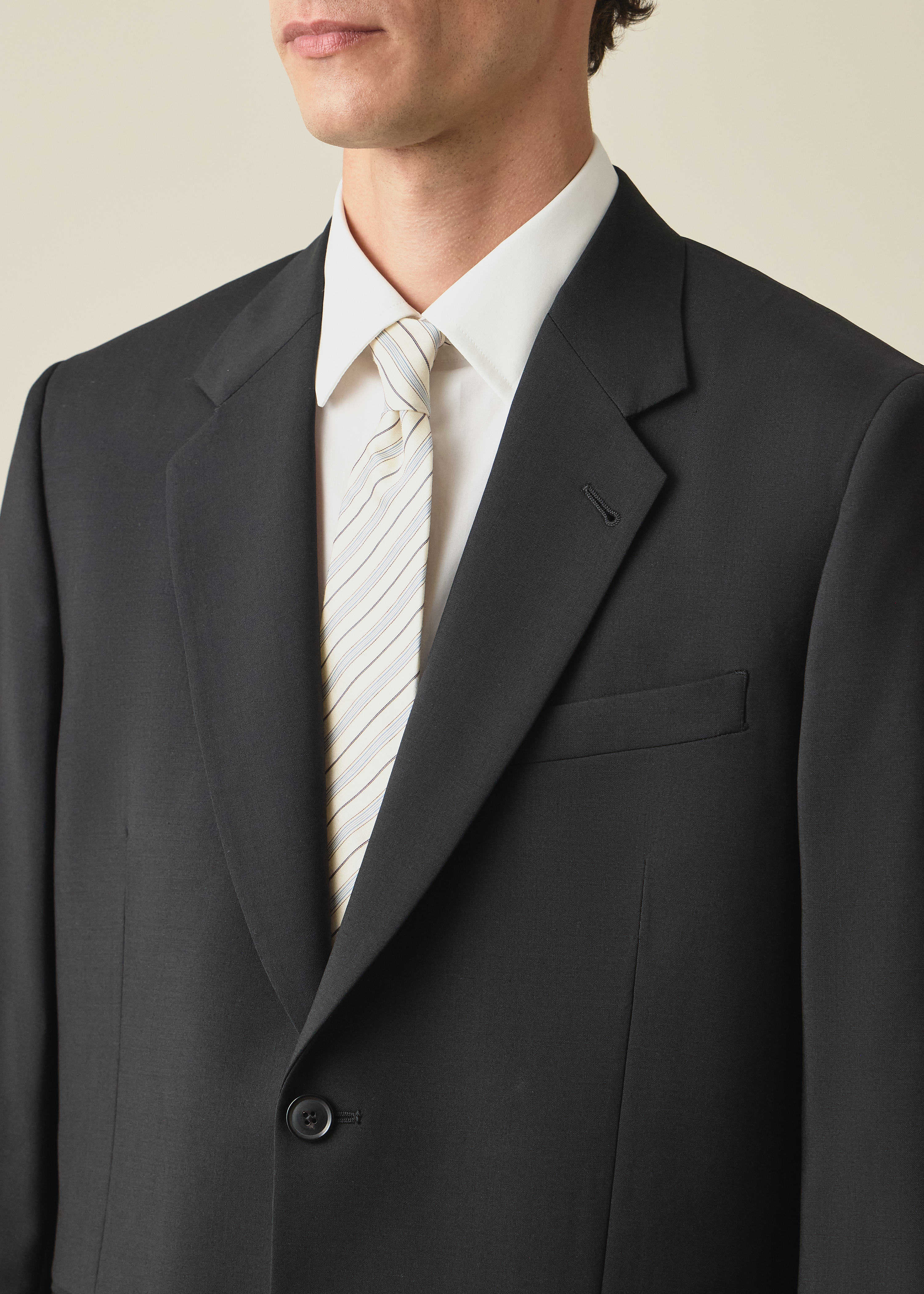 The Westbourne - Black Wool-Mohair Blazer thumbnail 7