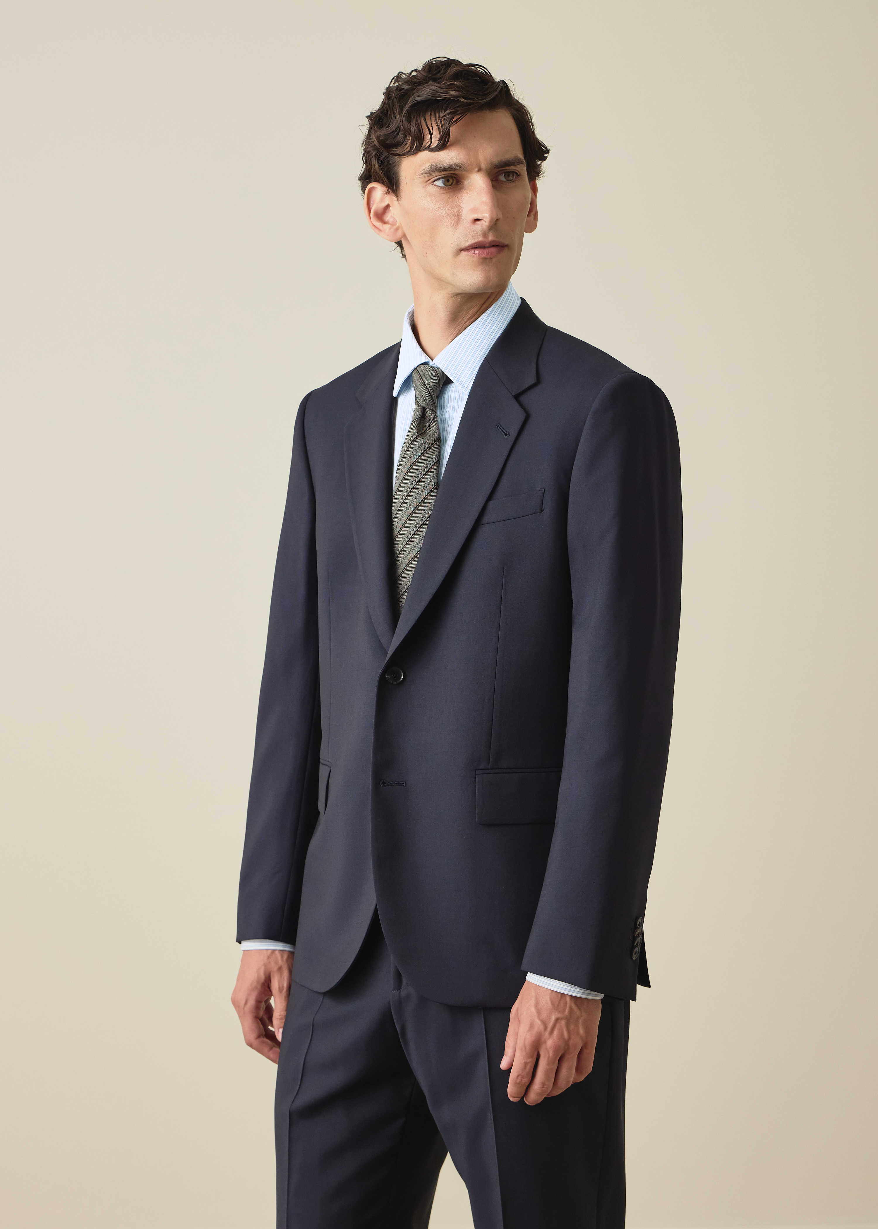 The Westbourne - Navy Wool-Mohair Blazer thumbnail 2