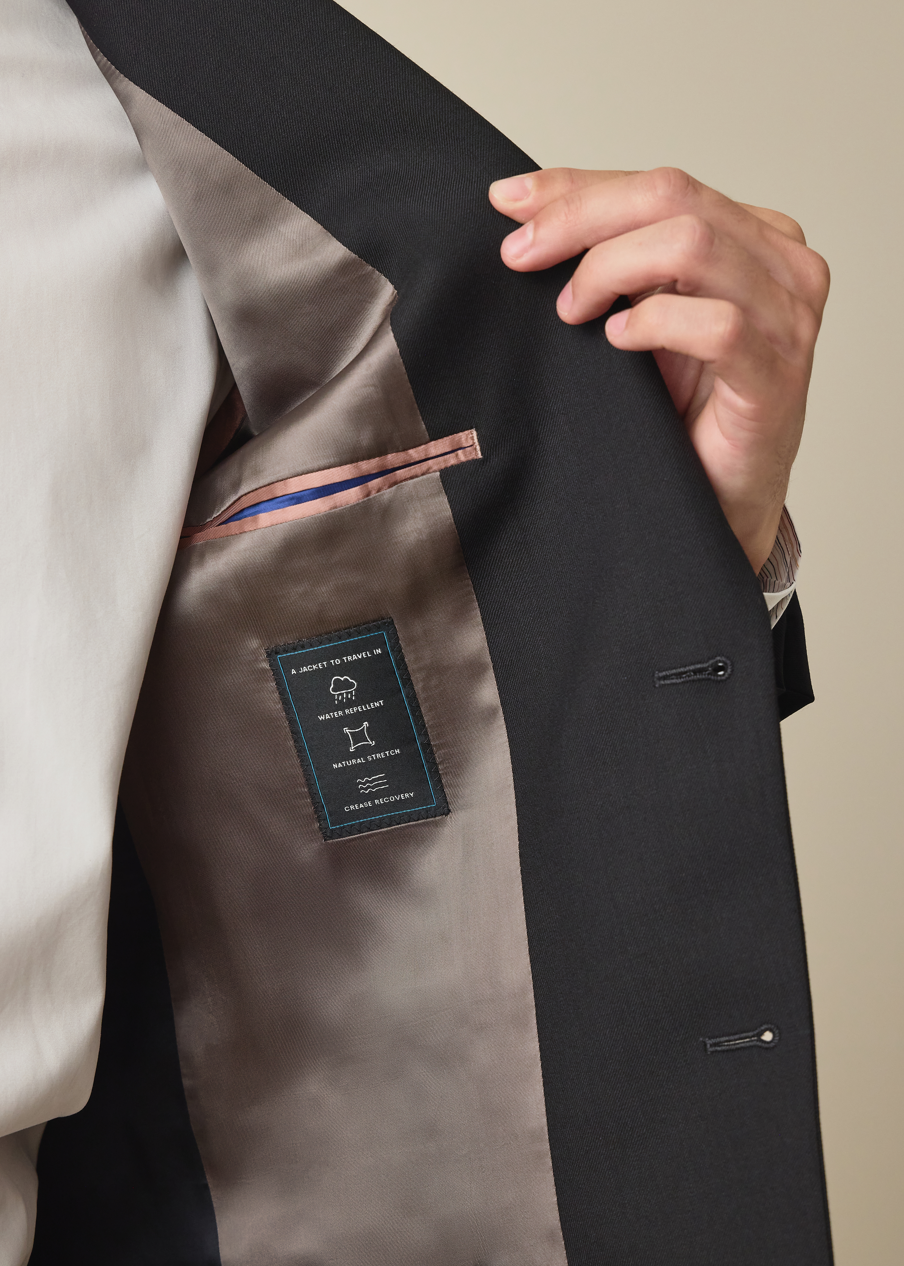 The Brierley - Black Wool 'A Suit To Travel In' Blazer thumbnail 6