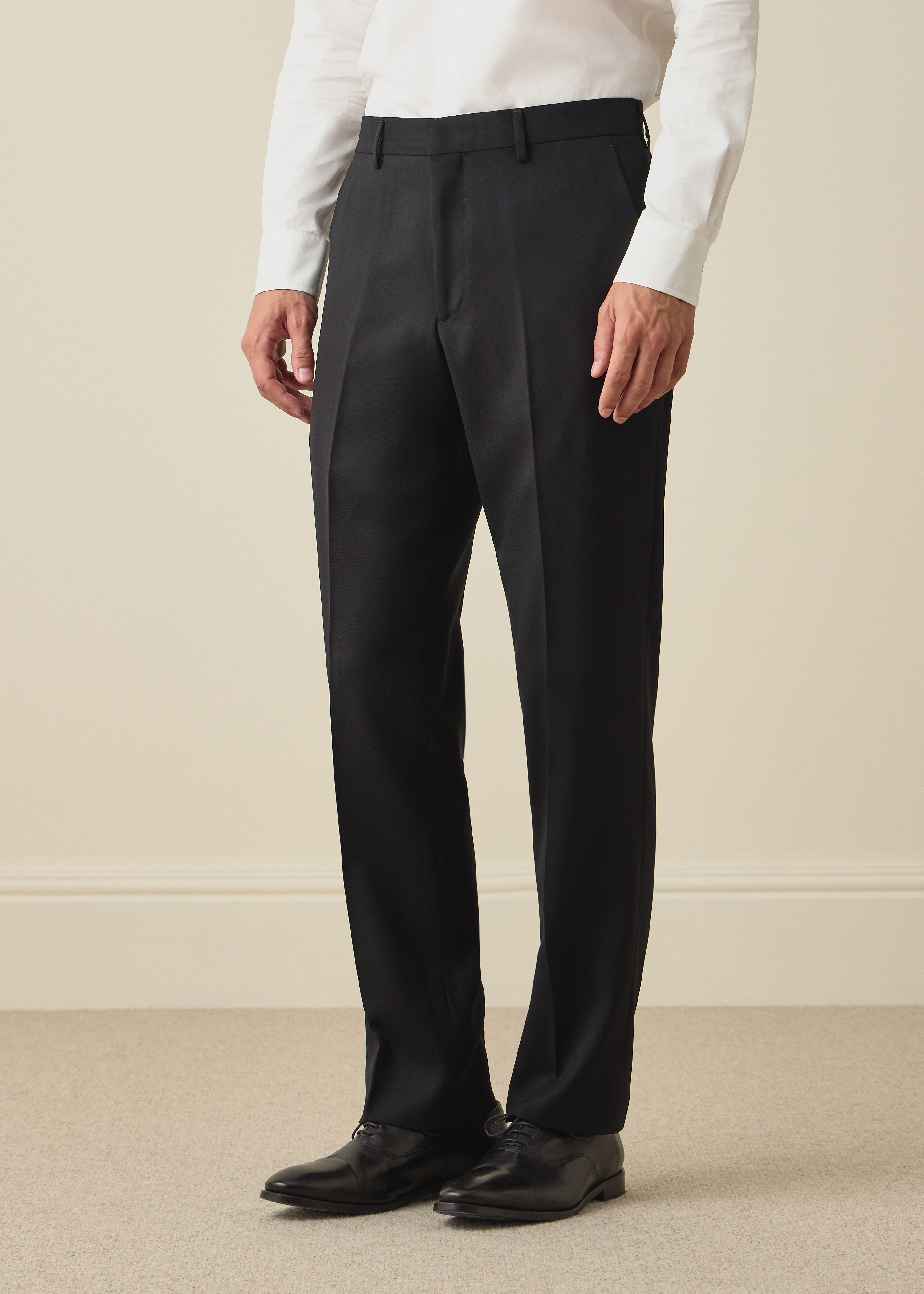 The Brierley - Black Wool 'A Suit To Travel In' Trousers thumbnail 2