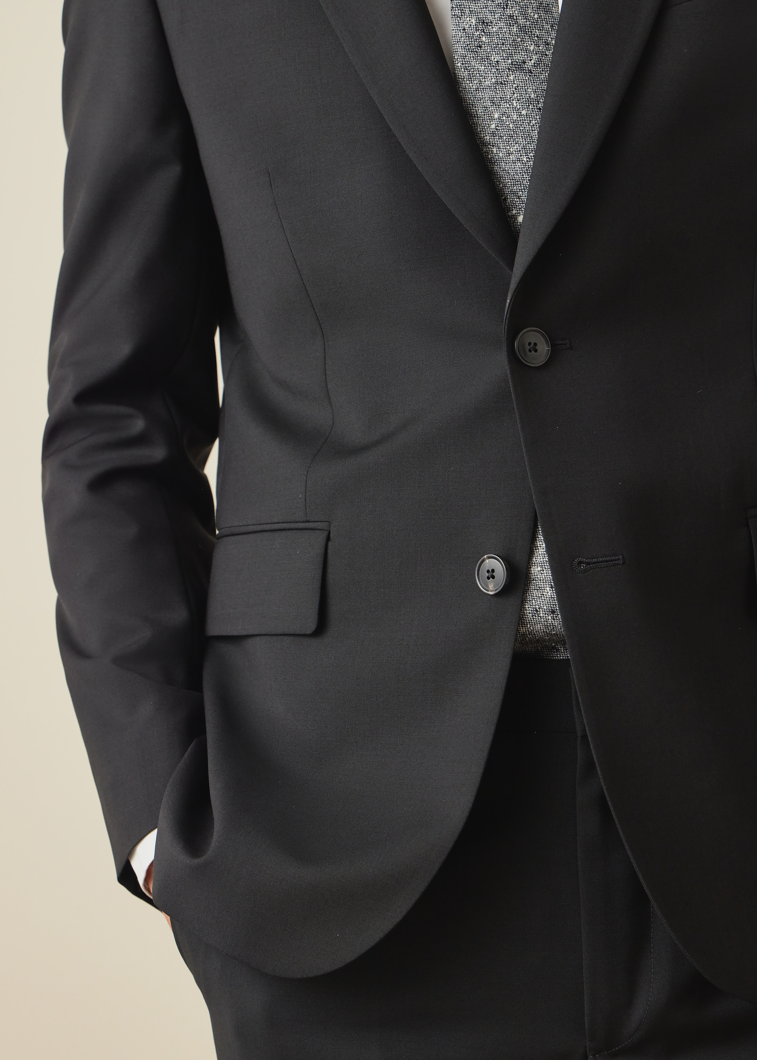 The Brierley - Black Wool-Mohair Blazer thumbnail 6