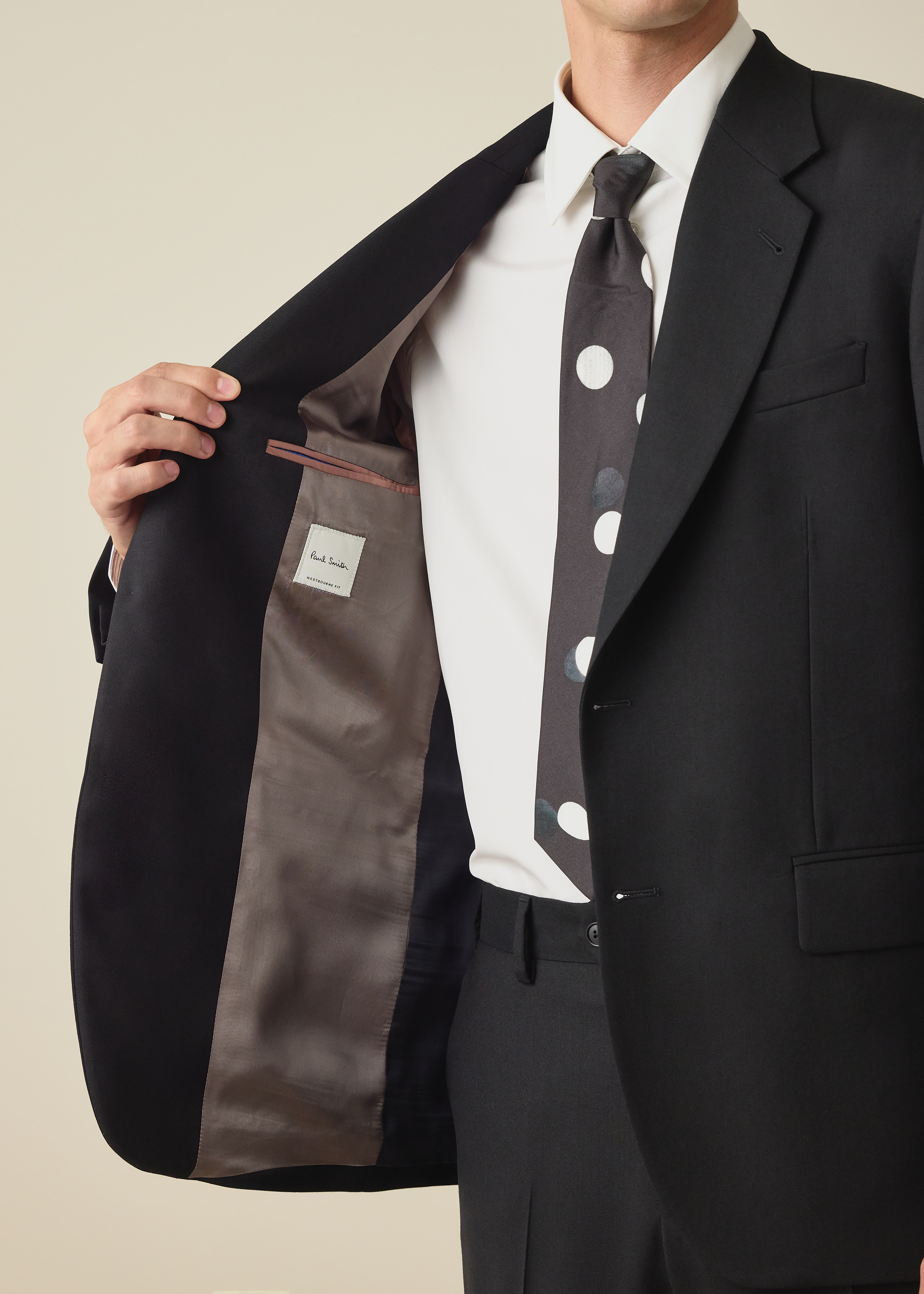 The Westbourne - Black Wool 'A Suit To Travel In' Two-Piece Suit thumbnail 3