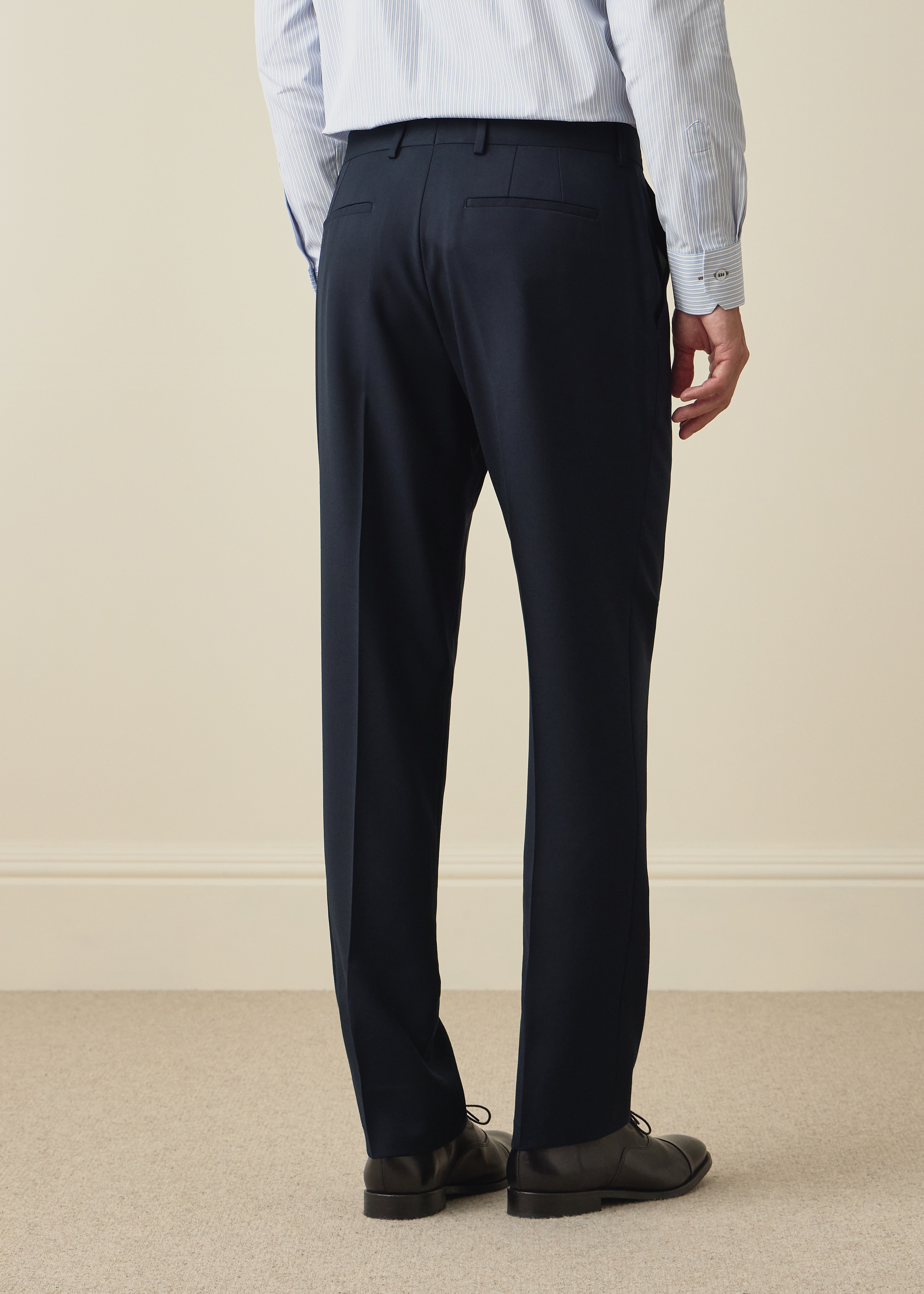 The Brierley - Navy Wool 'A Suit To Travel In' Trousers thumbnail 4
