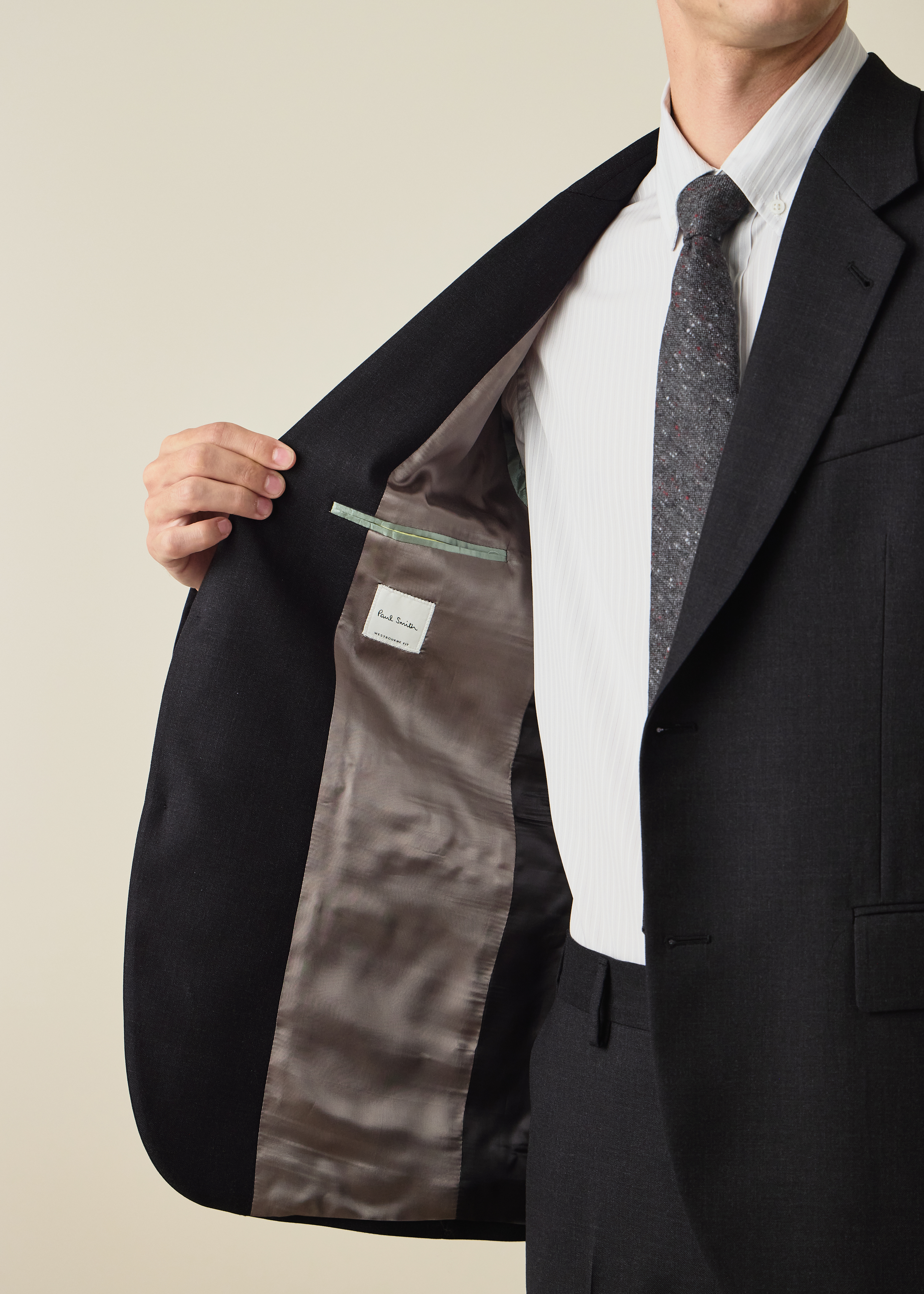 The Westbourne - Charcoal Wool 'A Suit To Travel In' Two-Piece Suit thumbnail 3