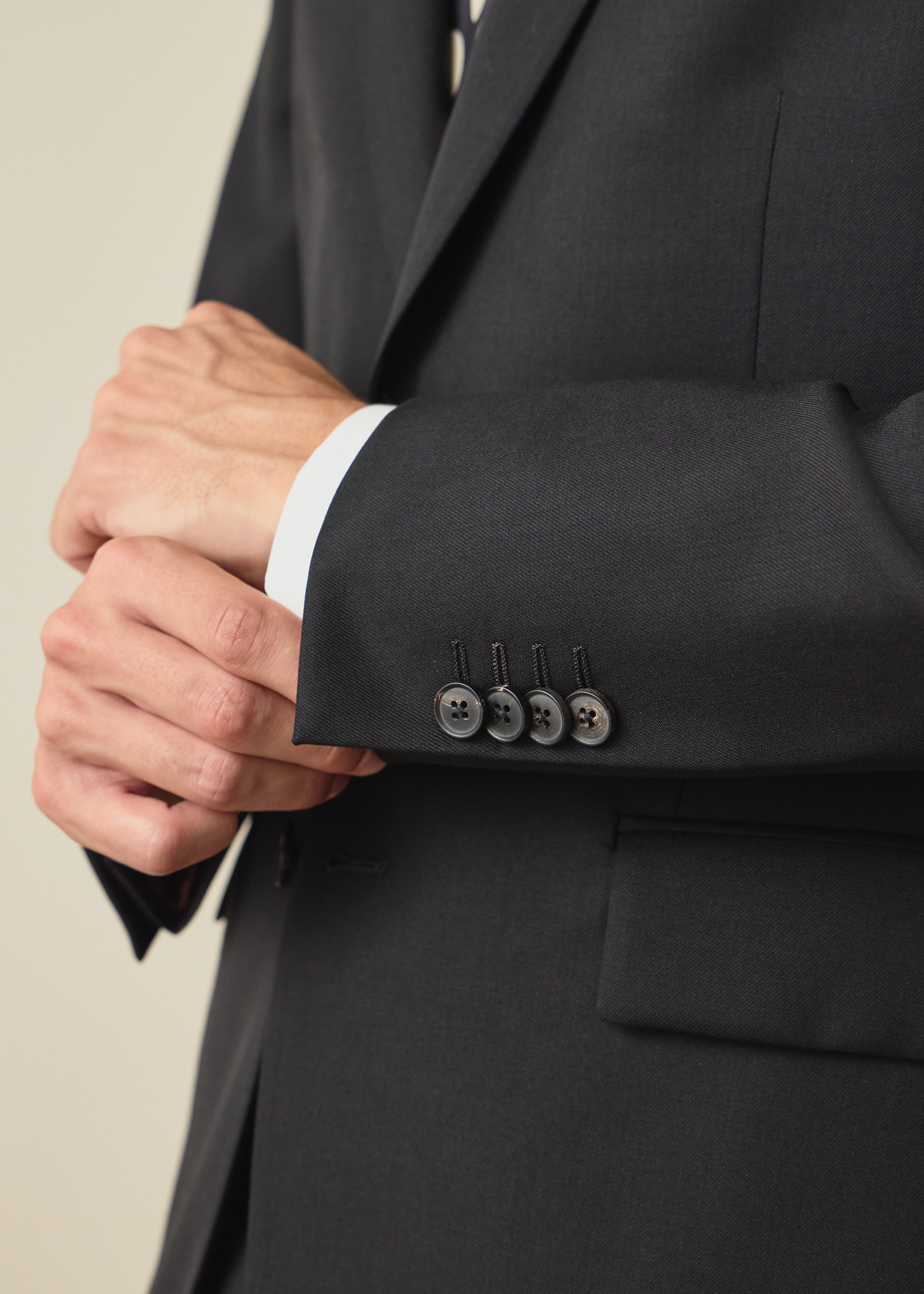 The Brierley - Black Wool 'A Suit To Travel In' Two-Piece Suit thumbnail 8