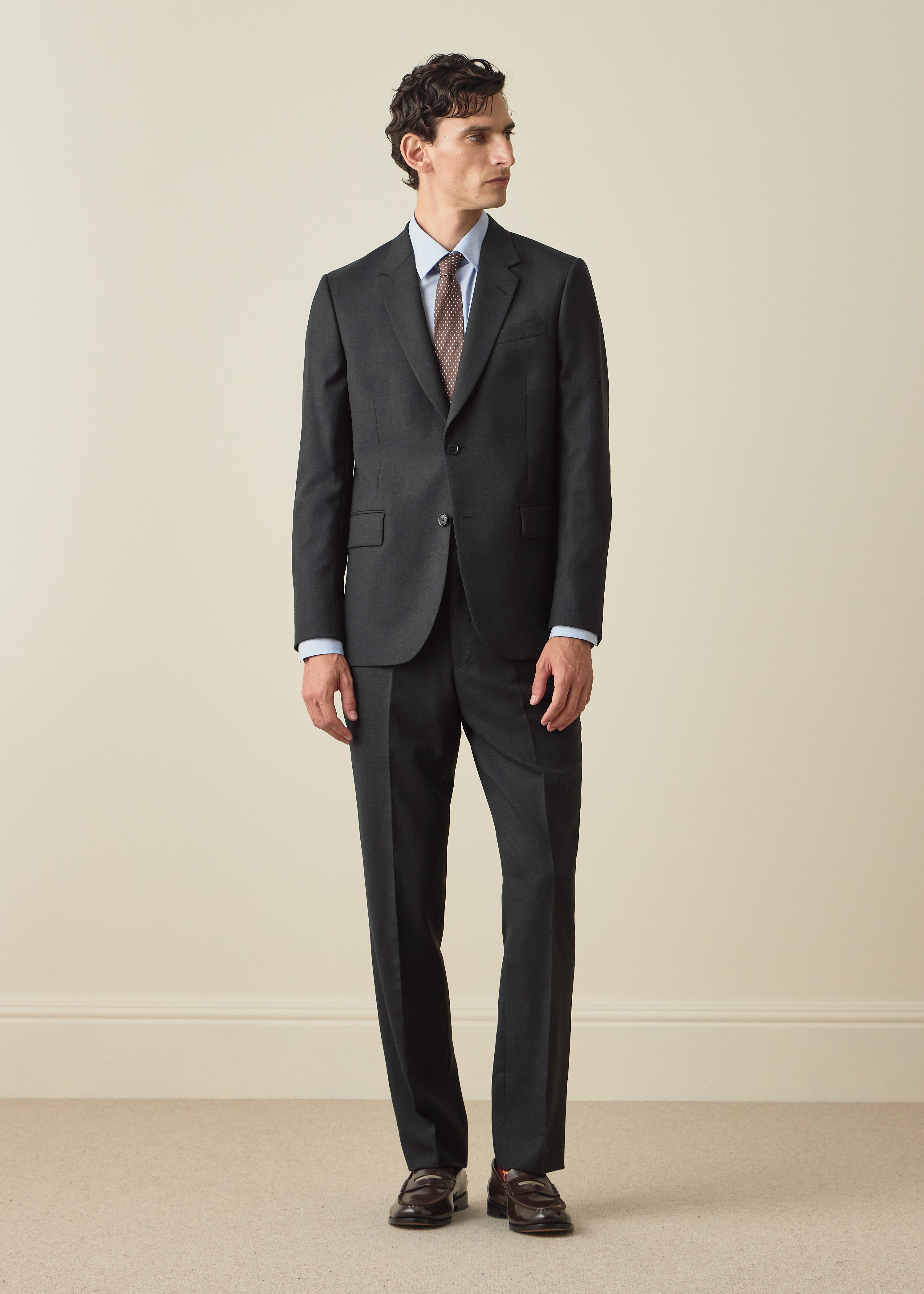 The Brierley - Charcoal Wool 'A Suit To Travel In' Two-Piece Suit thumbnail 2