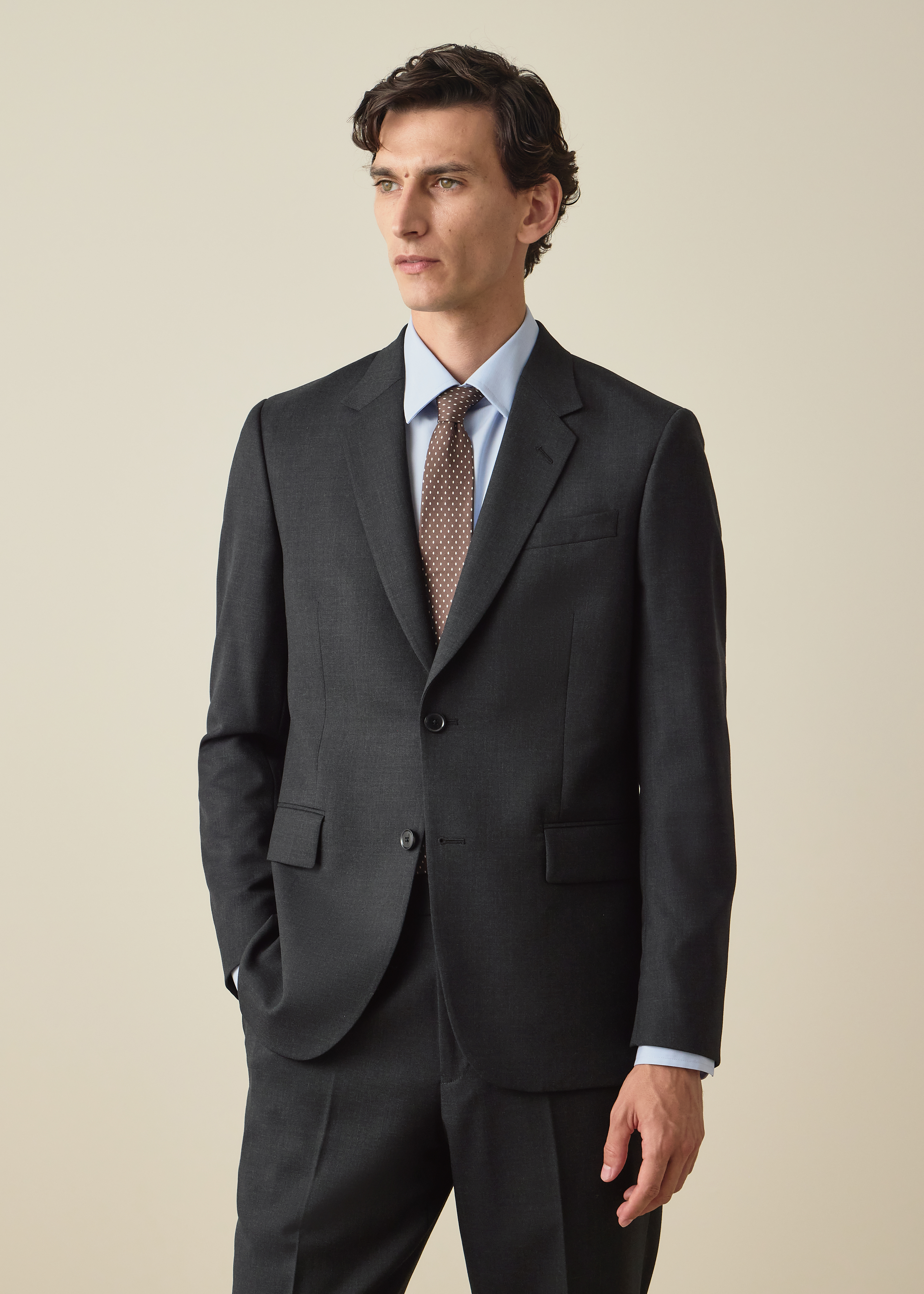 The Brierley - Charcoal Wool 'A Suit To Travel In' Two-Piece Suit thumbnail 4