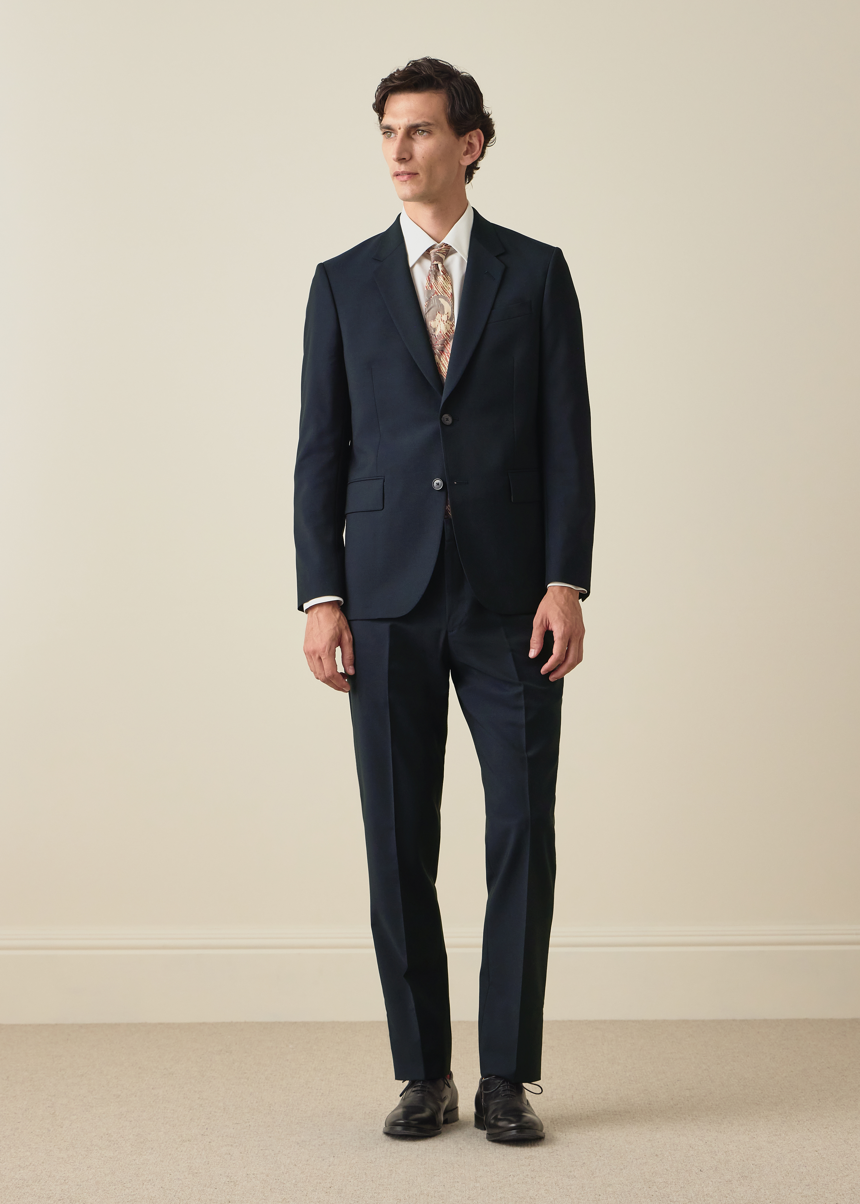 The Brierley - Navy Wool-Mohair Trousers thumbnail 6