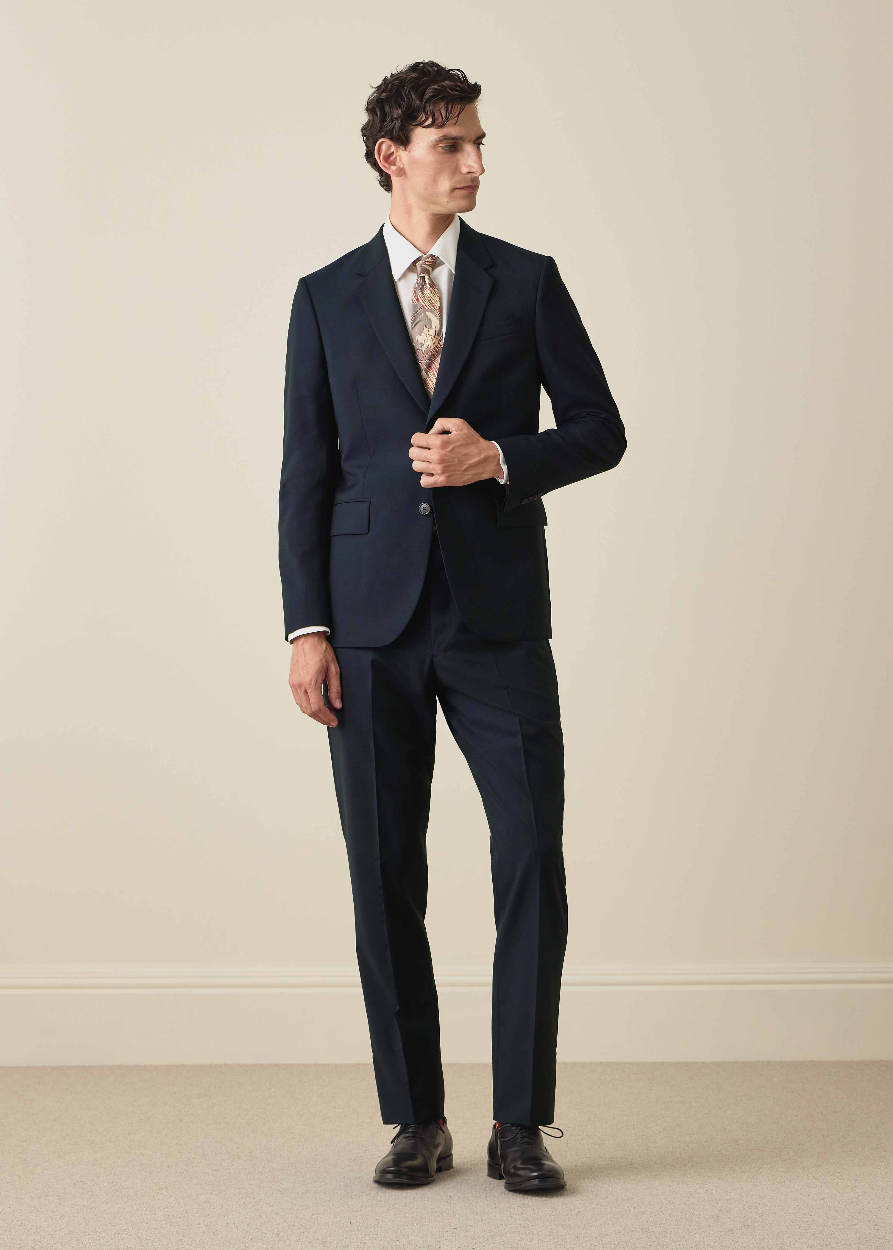 The Brierley - Navy Wool-Mohair Two-Piece Suit thumbnail 2