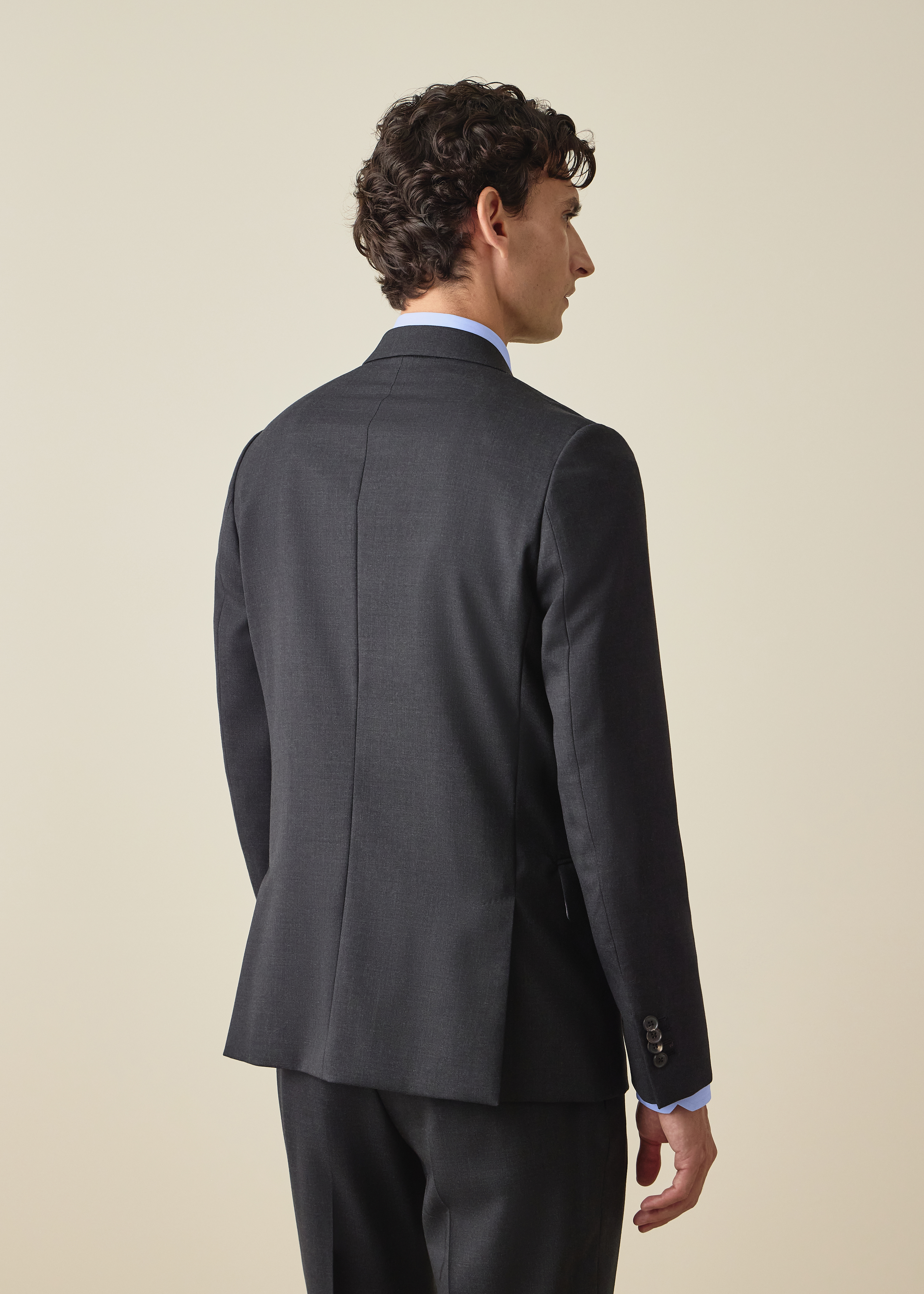 The Soho - Tailored-Fit Charcoal Wool 'A Suit To Travel In' Blazer thumbnail 4