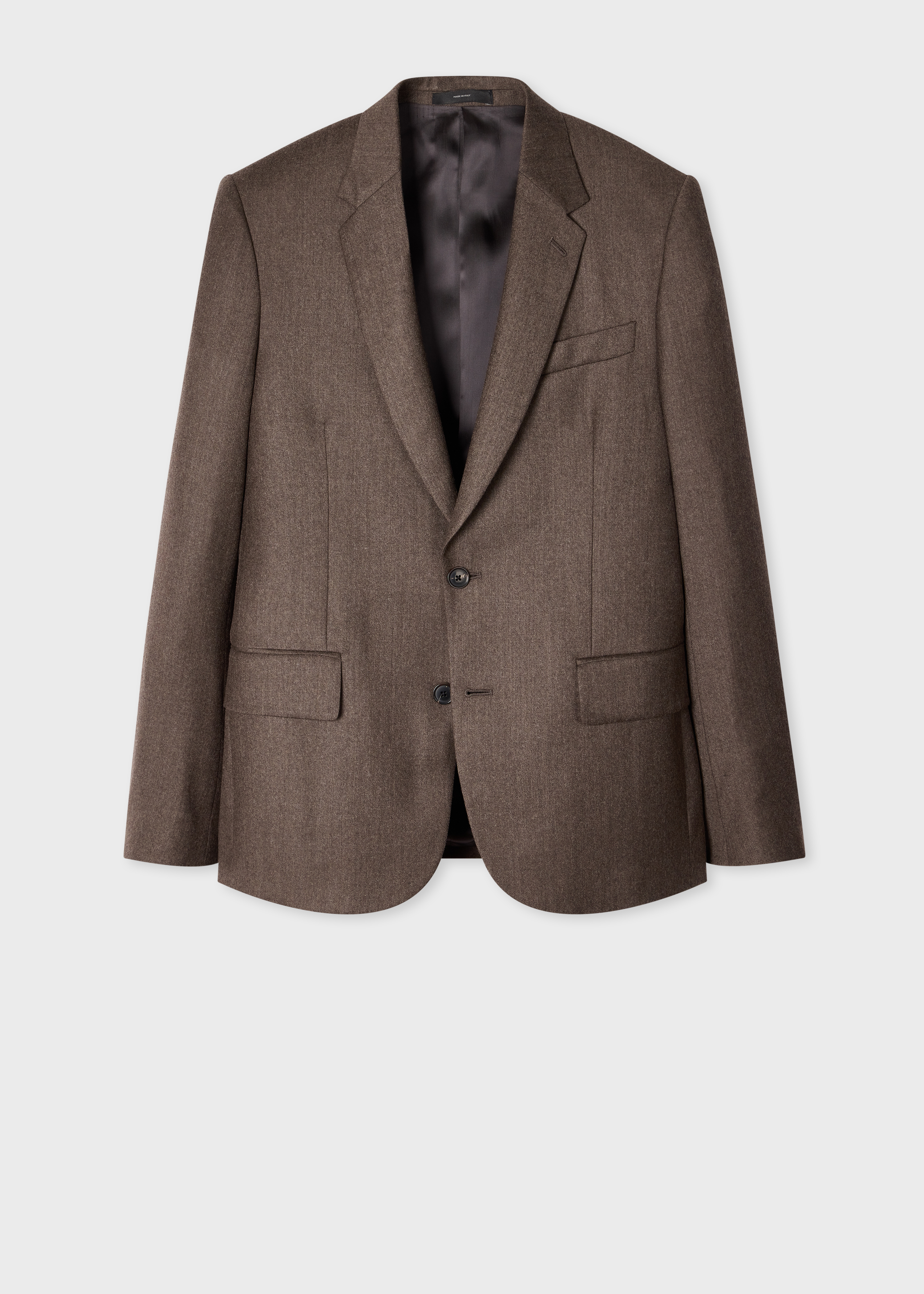 The Soho - Light Brown Wool-Cashmere Flannel Blazer primary image