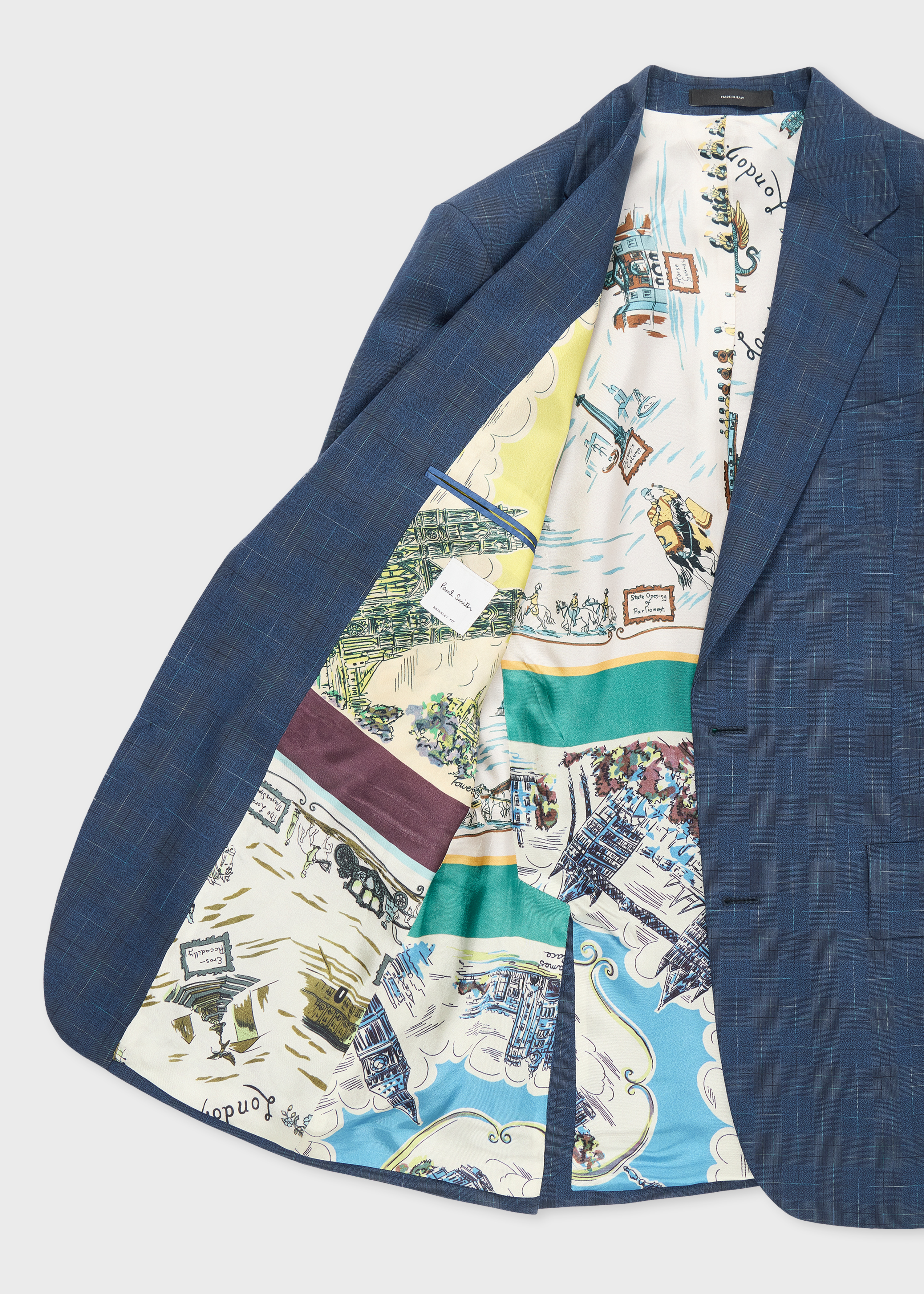 The Brierley - Navy Space-Dye Check Wool Suit thumbnail 3