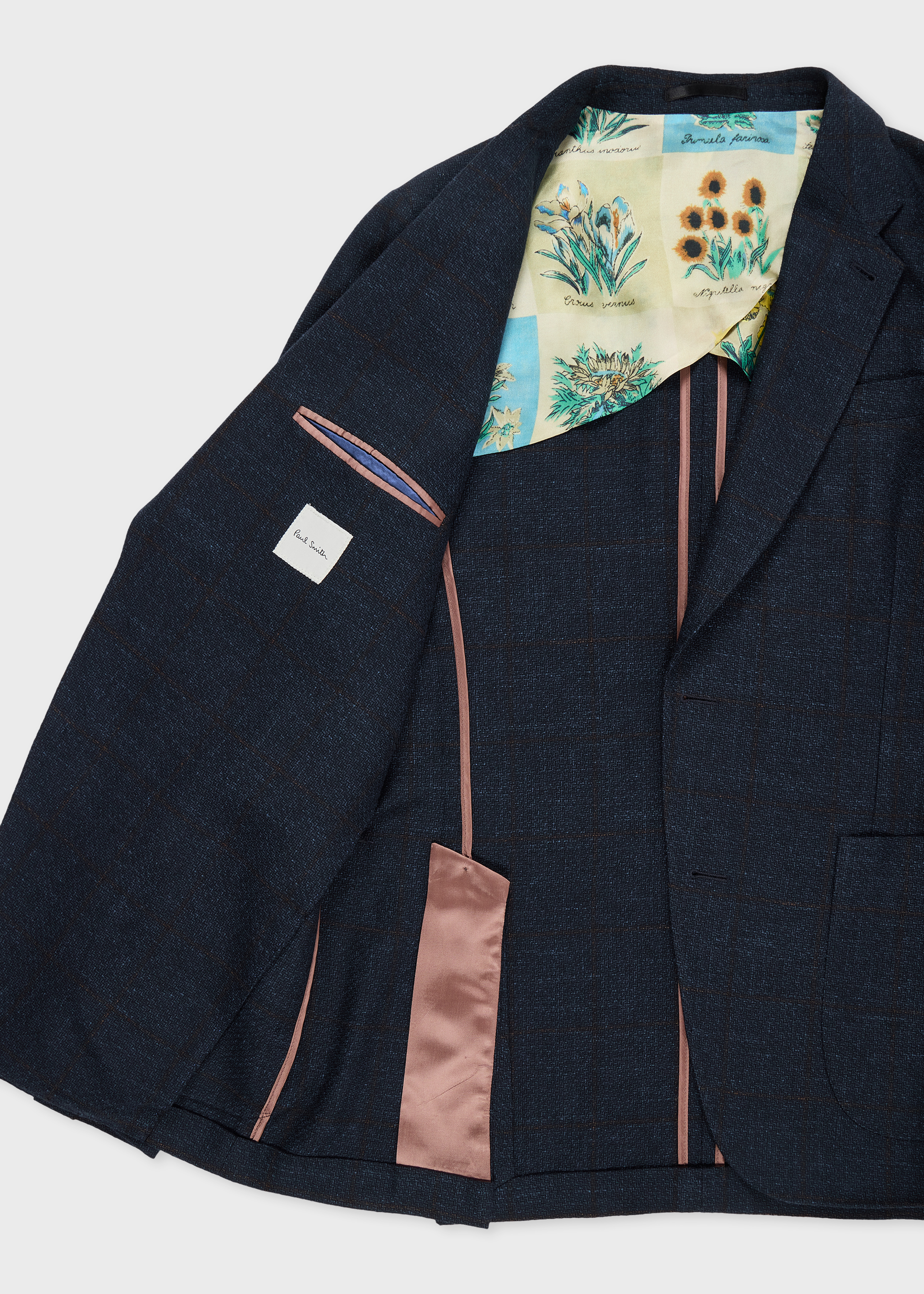 Navy Check Wool Patch-Pocket Buggy-Lined Blazer thumbnail 3
