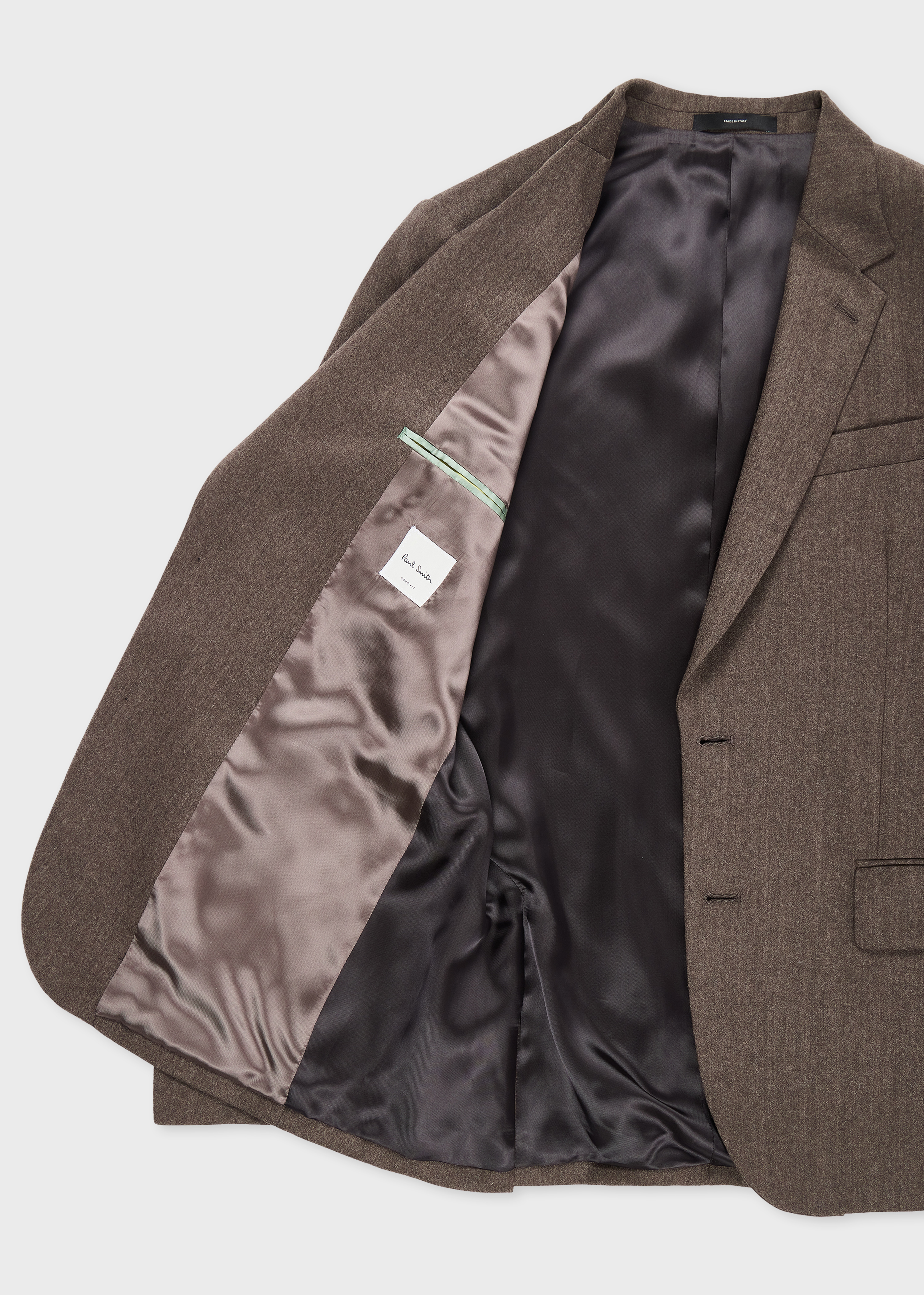 The Soho - Light Brown Wool-Cashmere Flannel Blazer thumbnail 3